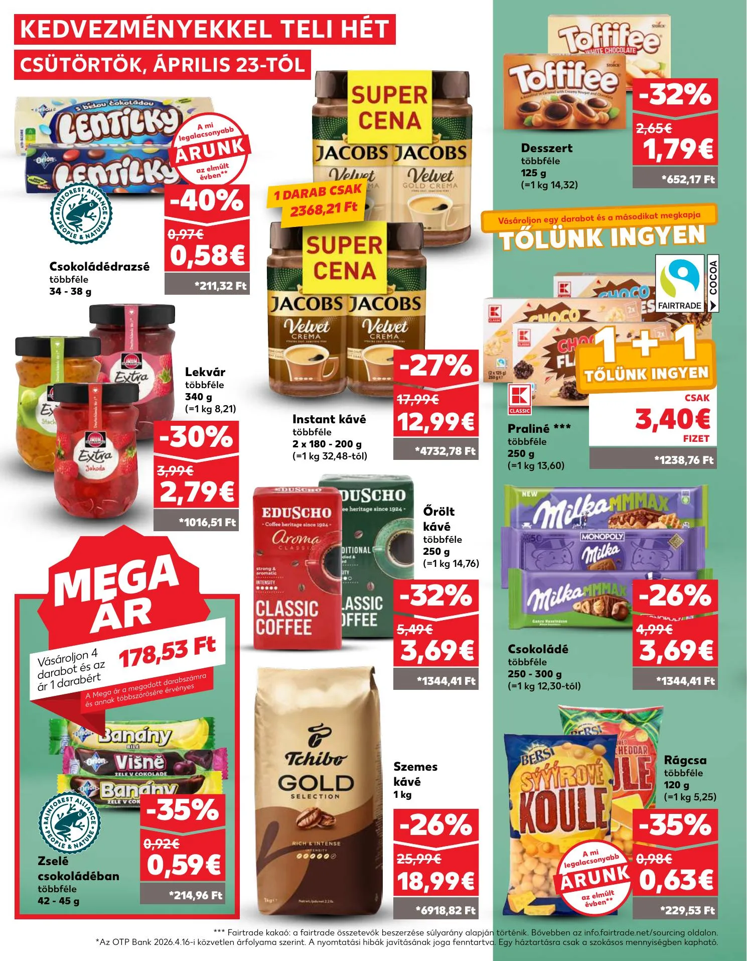 Kaufland akciós újság Dunaszerdahely Nagymegyer 04.23–04.29 – 16. oldal