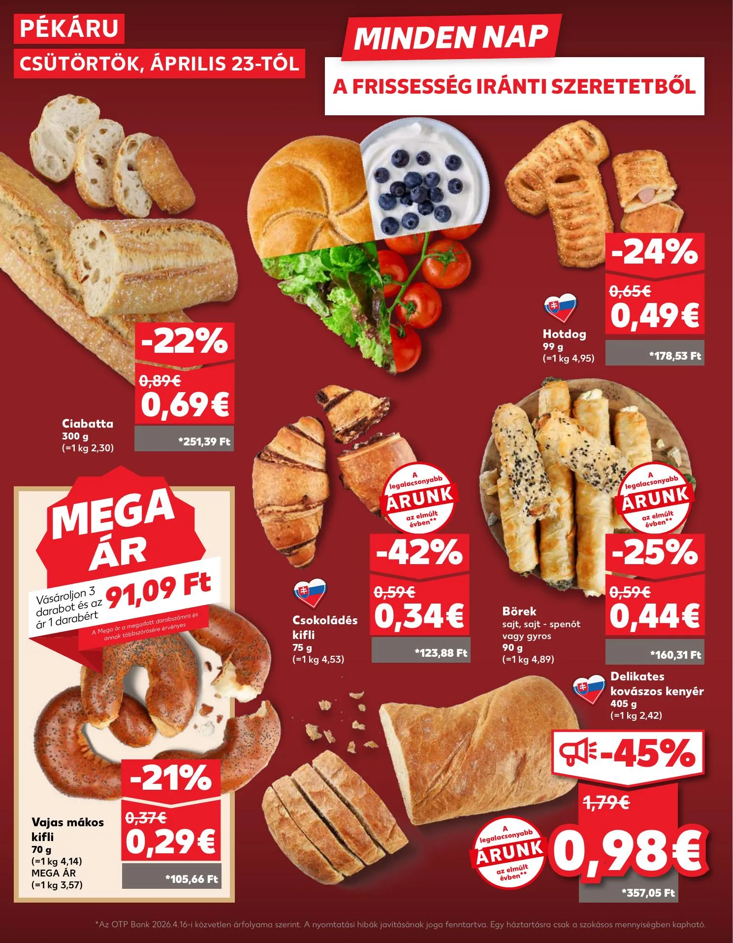 Kaufland akciós újság Dunaszerdahely Nagymegyer 04.23–04.29 – 6. oldal