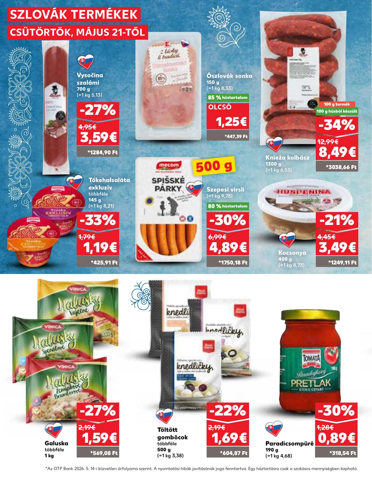 Kaufland akciós újság Dunaszerdahely Nagymegyer 05.21–05.27 – 14. oldal