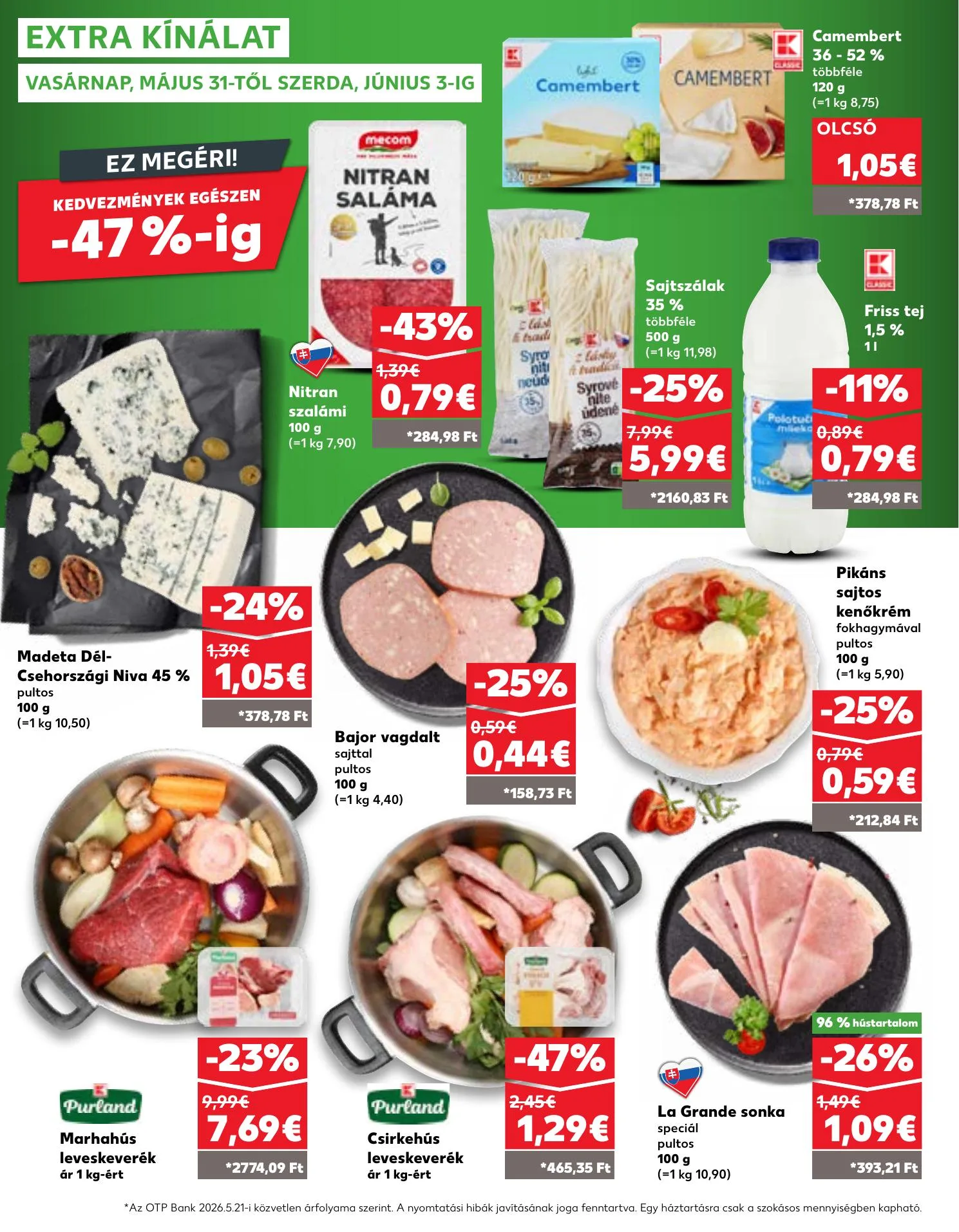 Kaufland akciós újság Dunaszerdahely Nagymegyer 05.28–06.03 – 30. oldal