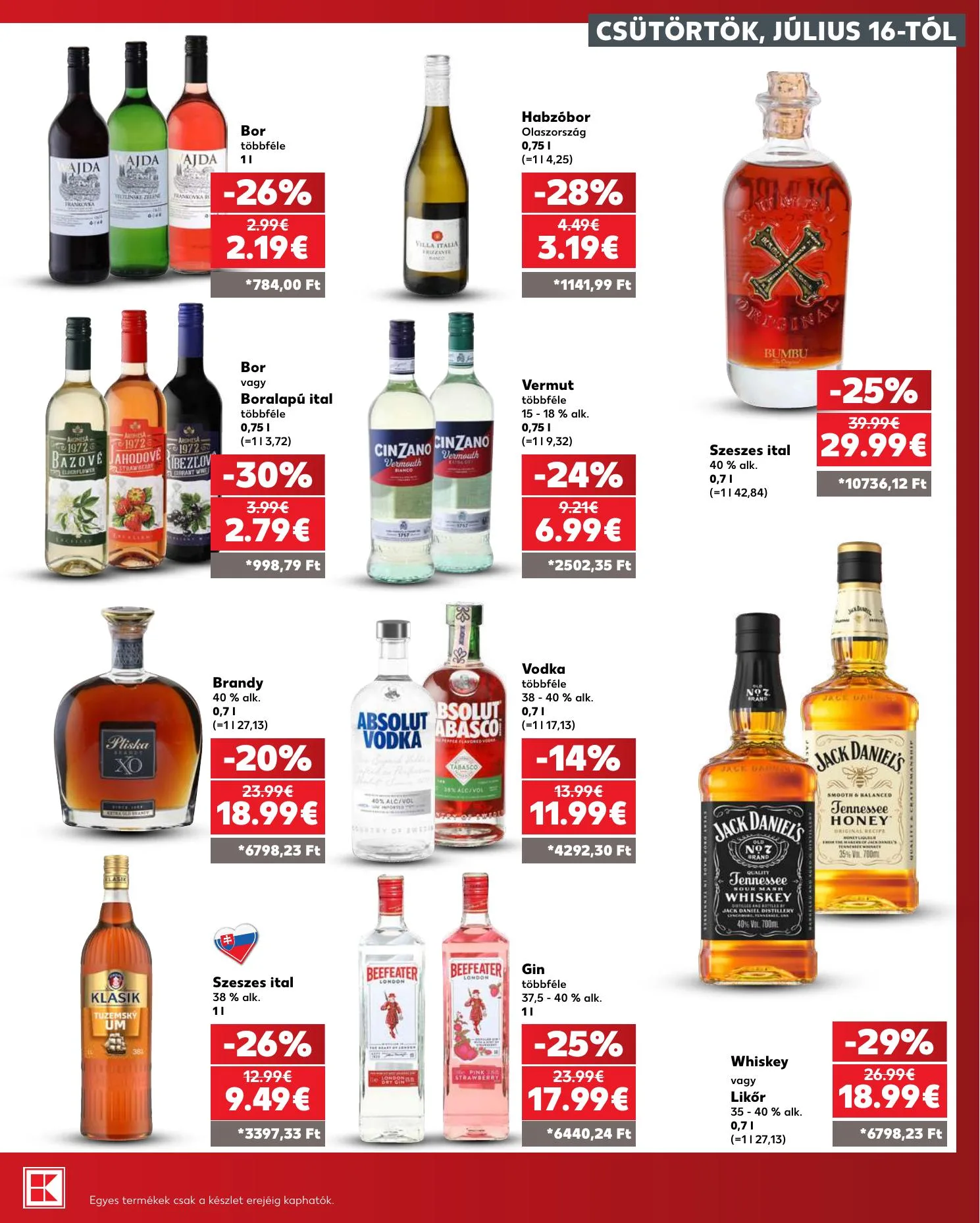 Kaufland akciós újság Dunaszerdahely Nagymegyer 07.16–07.22 – 29. oldal