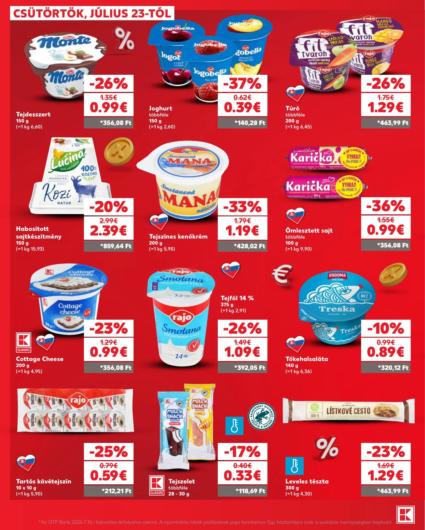 Kaufland akciós újság Dunaszerdahely Nagymegyer 07.23–07.29 – 14. oldal