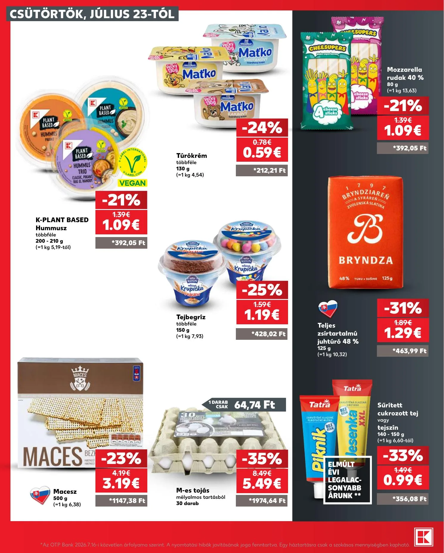 Kaufland akciós újság Dunaszerdahely Nagymegyer 07.23–07.29 – 18. oldal