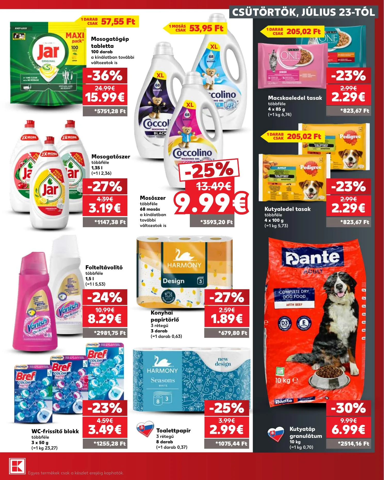 Kaufland akciós újság Dunaszerdahely Nagymegyer 07.23–07.29 – 29. oldal