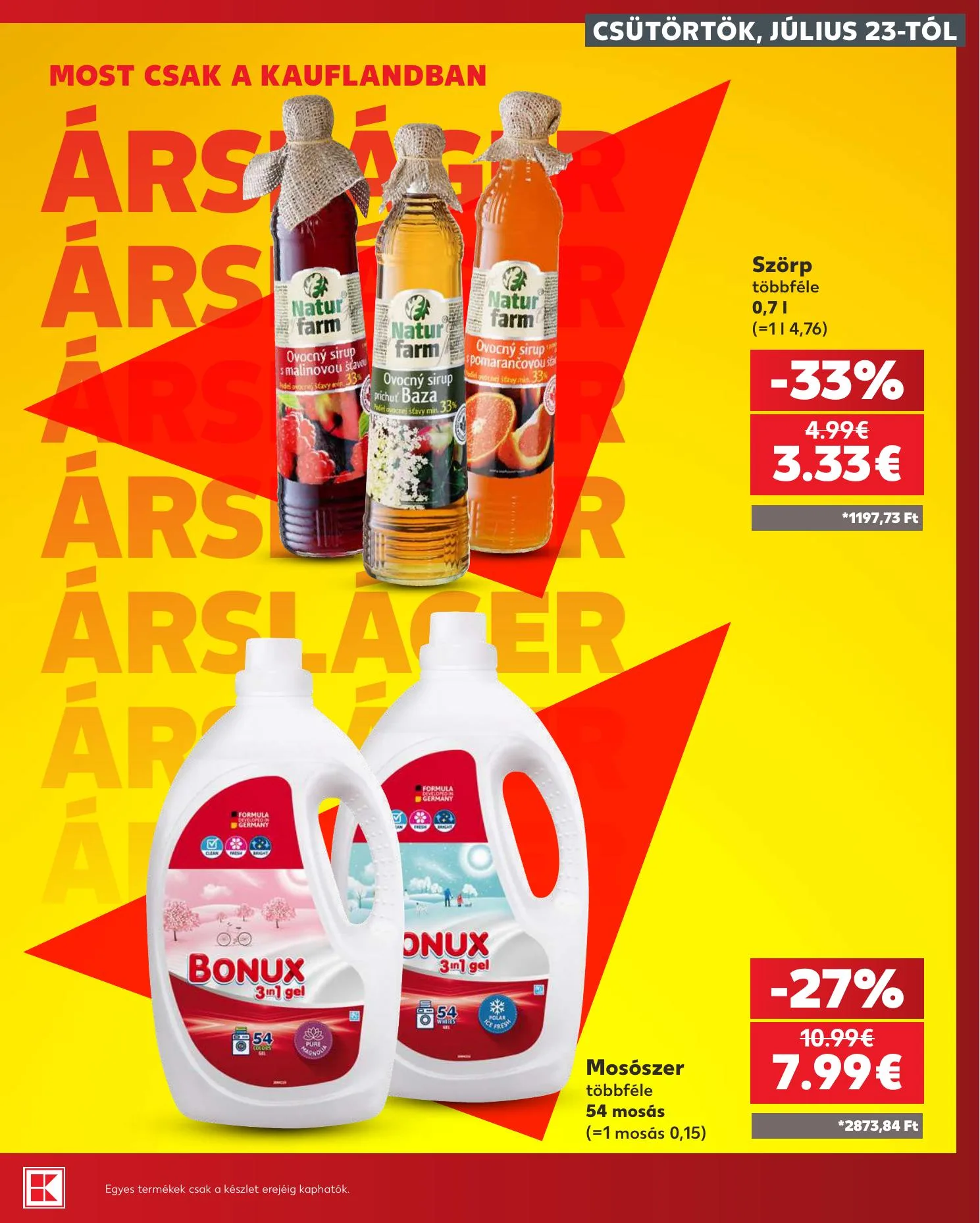 Kaufland akciós újság Dunaszerdahely Nagymegyer 07.23–07.29 – 3. oldal