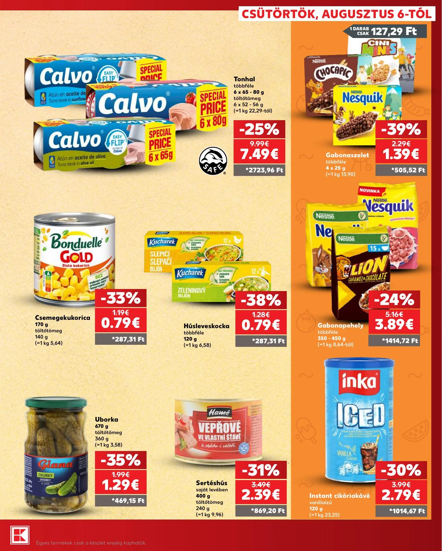 Kaufland akciós újság Dunaszerdahely Nagymegyer 08.06–08.12 – 15. oldal
