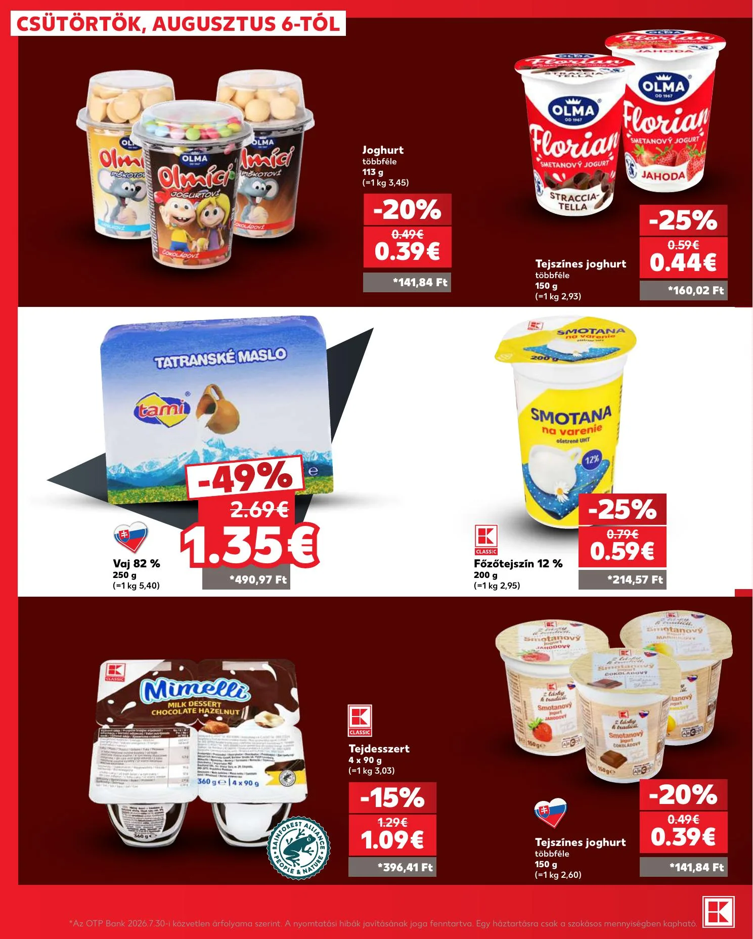 Kaufland akciós újság Dunaszerdahely Nagymegyer 08.06–08.12 – 20. oldal