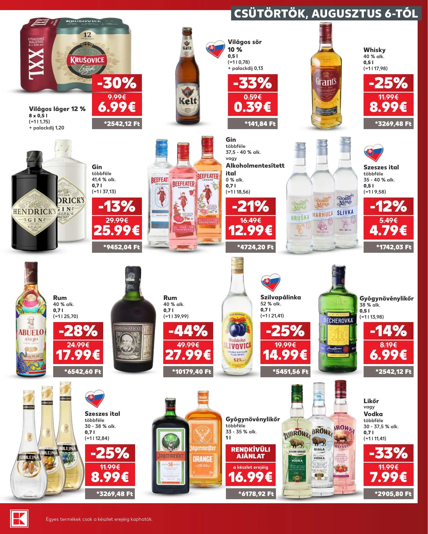Kaufland akciós újság Dunaszerdahely Nagymegyer 08.06–08.12 – 27. oldal