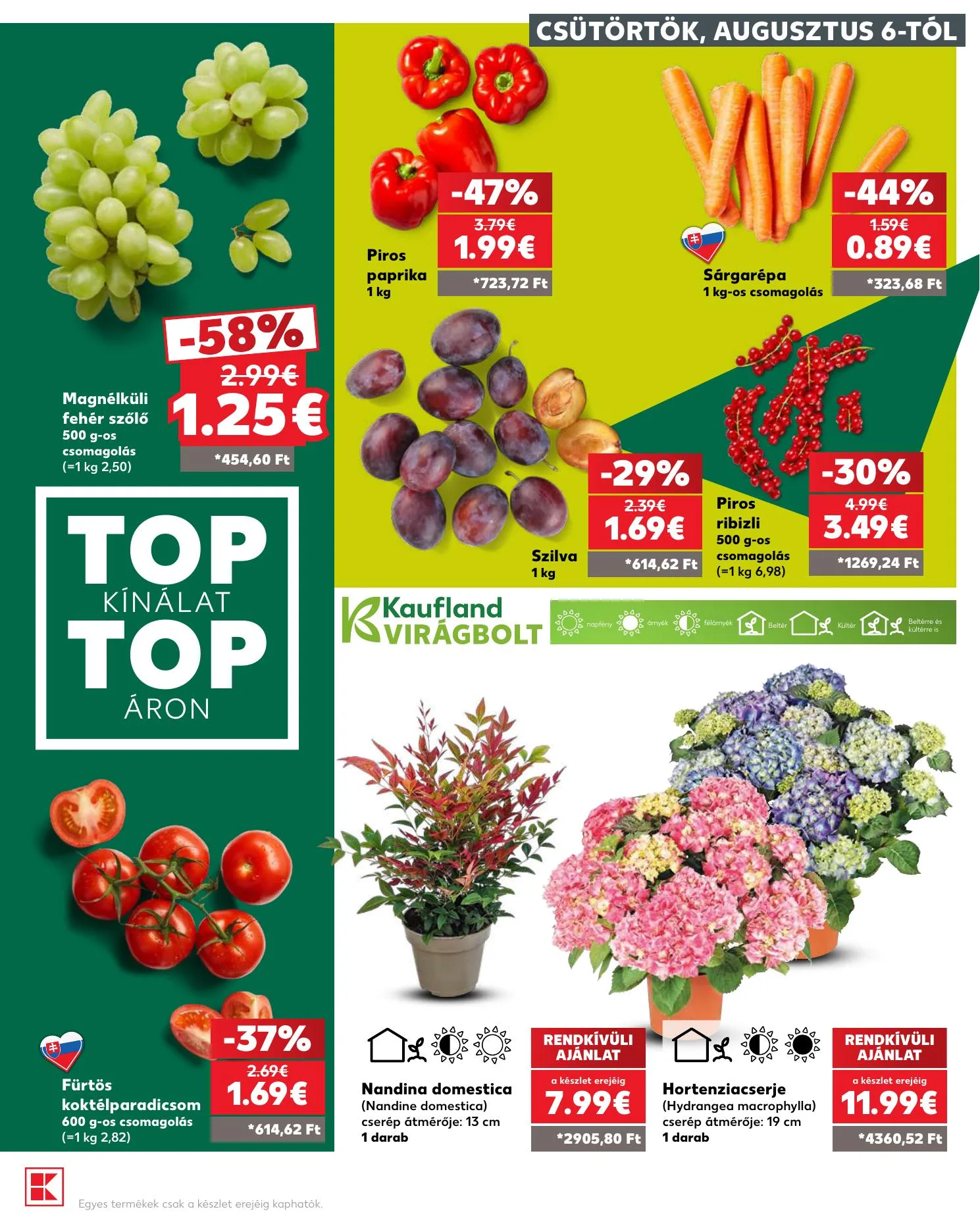 Kaufland akciós újság Dunaszerdahely Nagymegyer 08.06–08.12 – 5. oldal