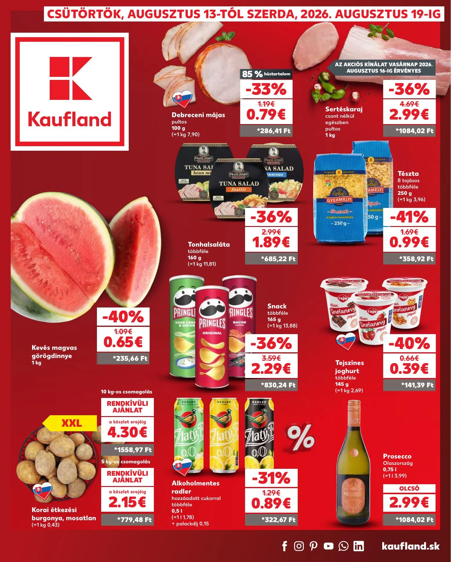 Kaufland akciós újság Dunaszerdahely Nagymegyer 08.13–08.19