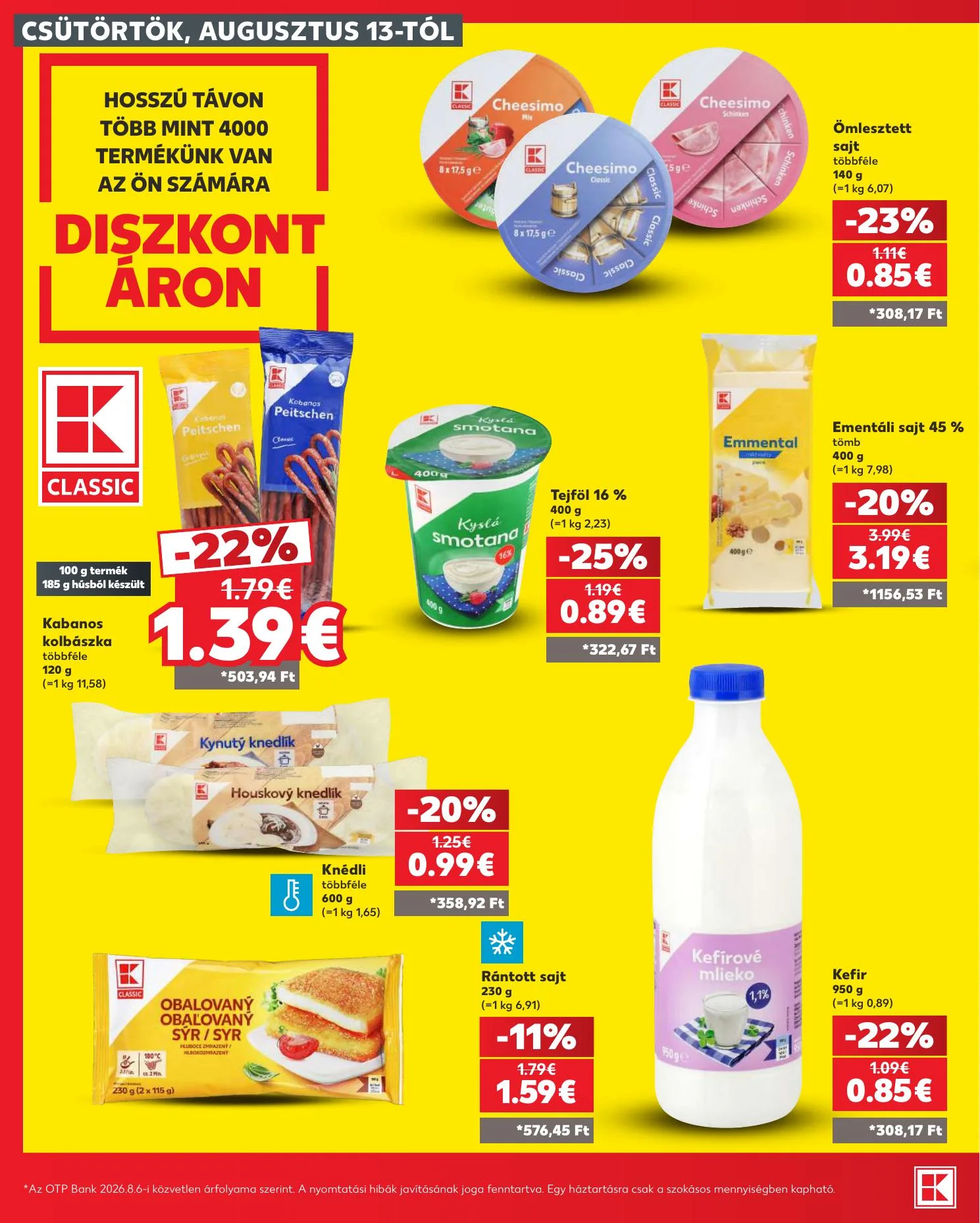 Kaufland akciós újság Dunaszerdahely Nagymegyer 08.13–08.19 – 20. oldal