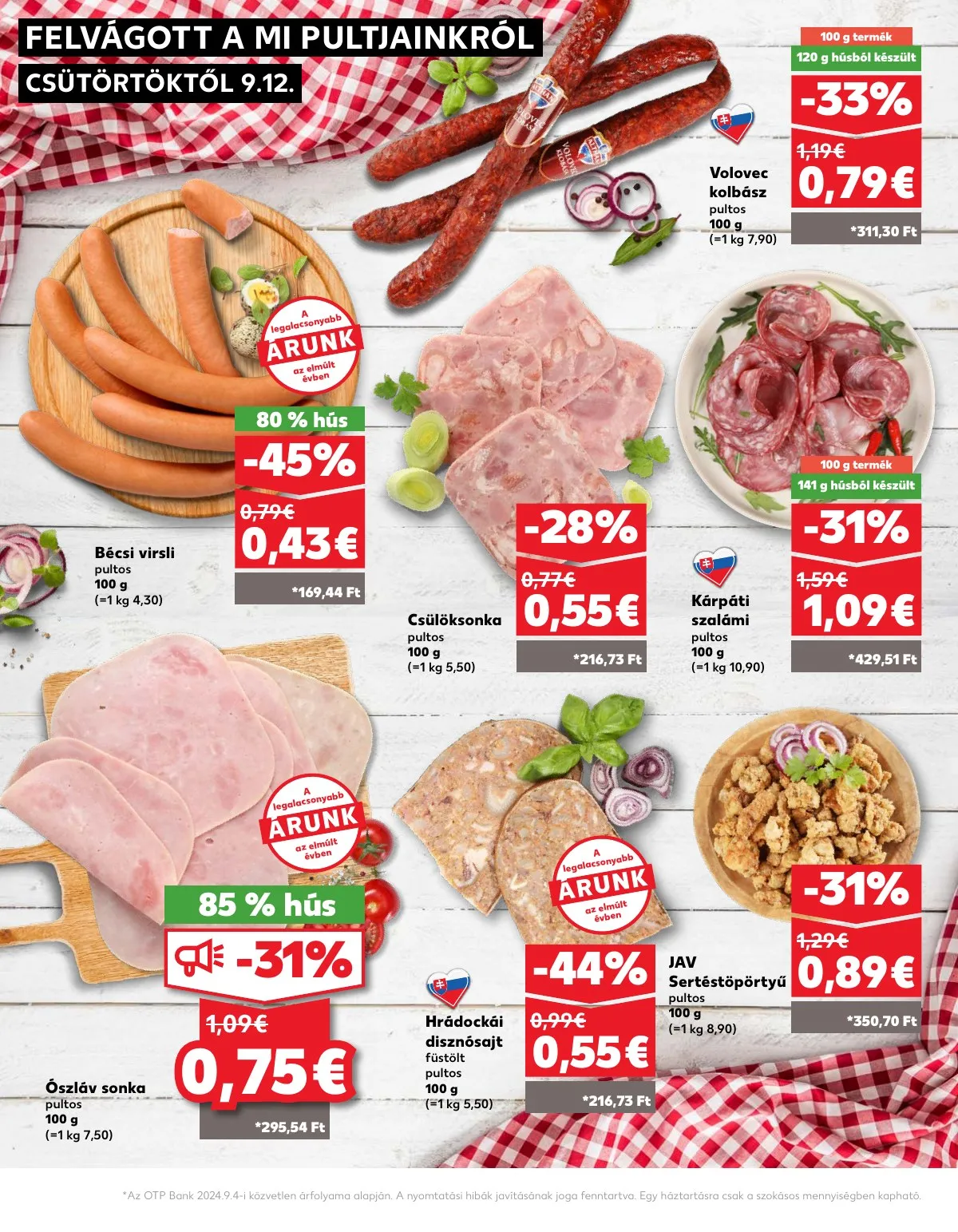 Kaufland akciós újság Losonc Rozsnyo Toketerebes Nagykurtos 09.12–09.18 – 14. oldal