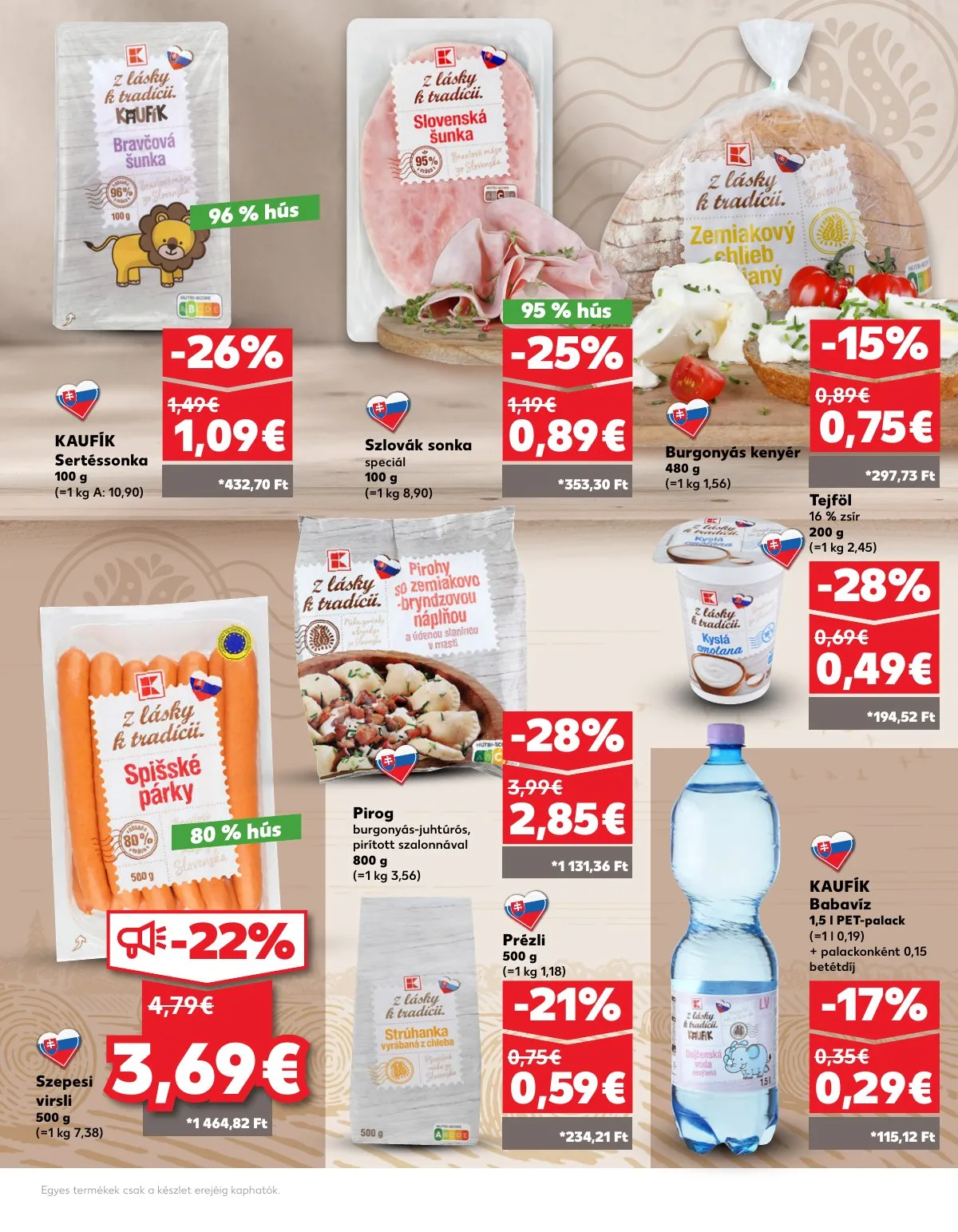 Kaufland akciós újság Losonc Rozsnyo Toketerebes Nagykurtos 09.19–09.25 – 23. oldal