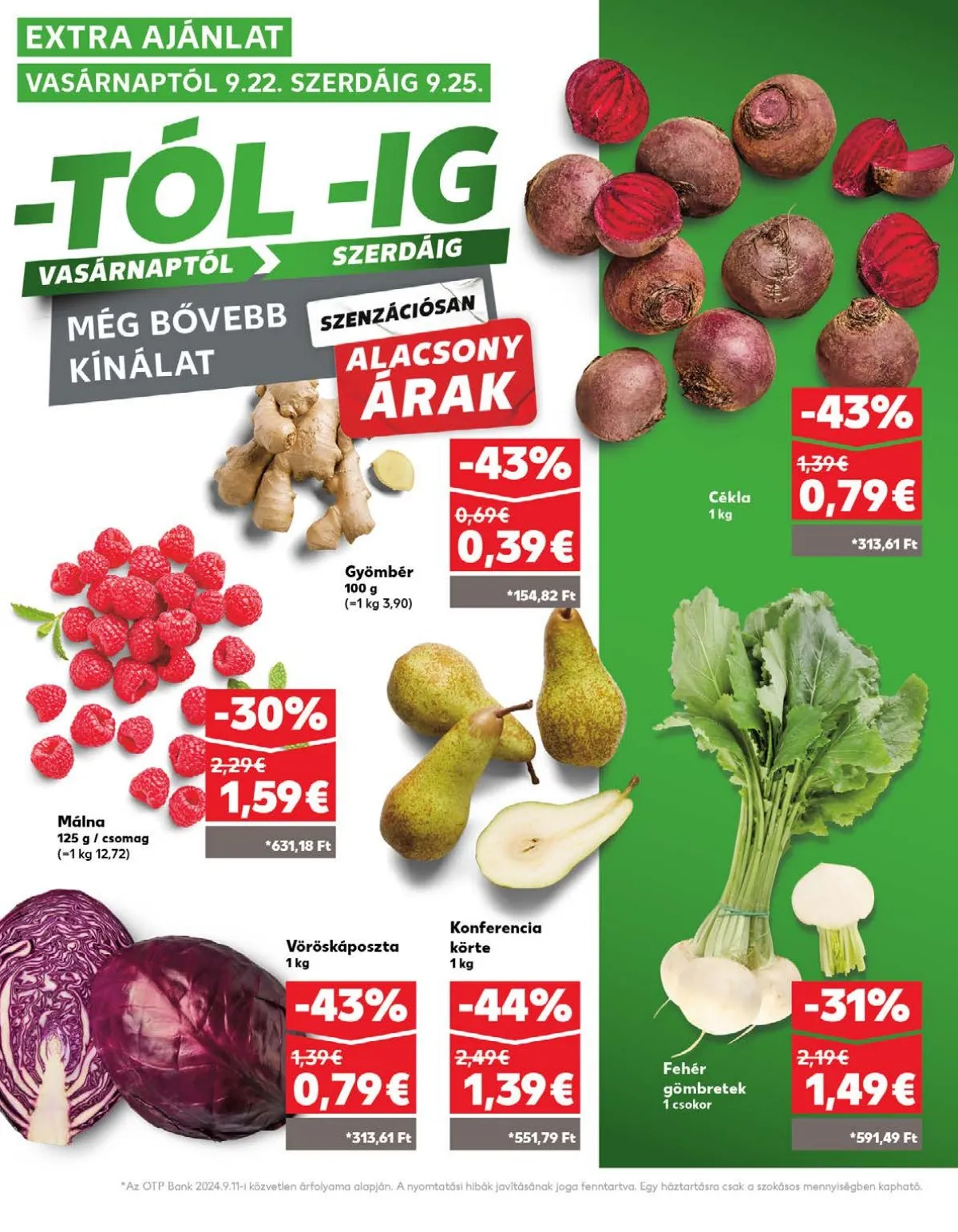 Kaufland akciós újság Losonc Rozsnyo Toketerebes Nagykurtos 09.19–09.25 – 34. oldal