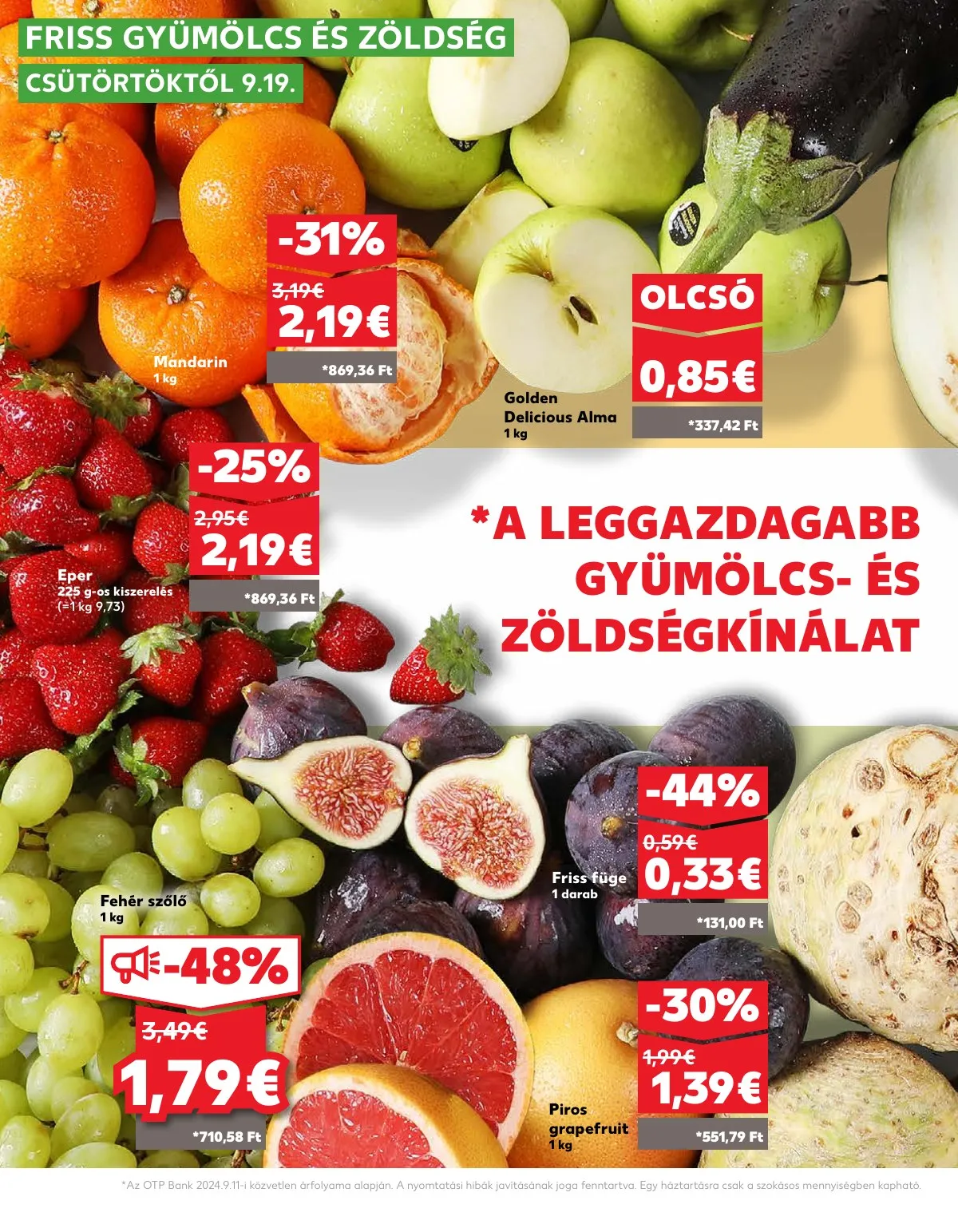 Kaufland akciós újság Losonc Rozsnyo Toketerebes Nagykurtos 09.19–09.25 – 4. oldal