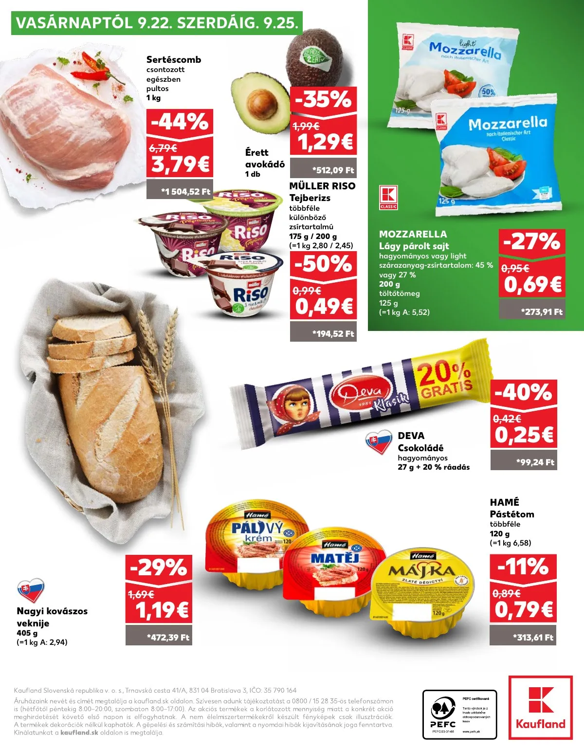 Kaufland akciós újság Losonc Rozsnyo Toketerebes Nagykurtos 09.19–09.25 – 40. oldal