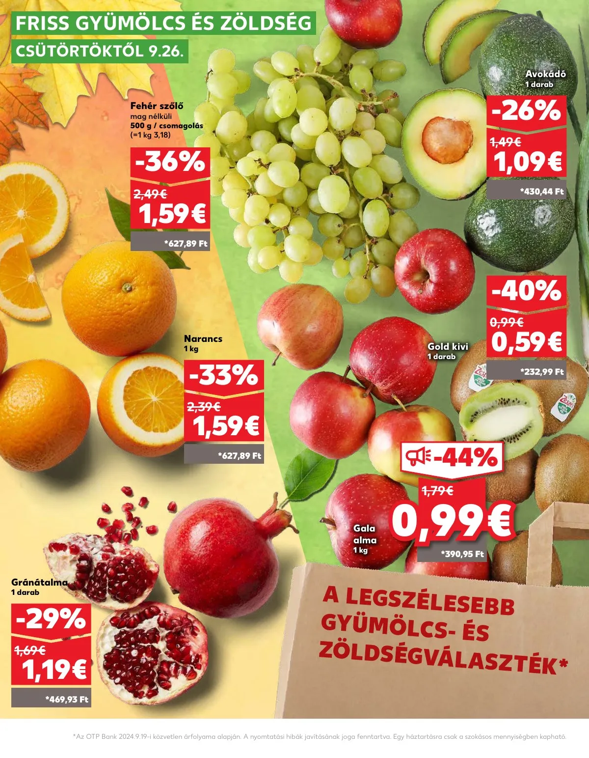 Kaufland akciós újság Losonc Rozsnyo Toketerebes Nagykurtos 09.26–10.02 – 4. oldal