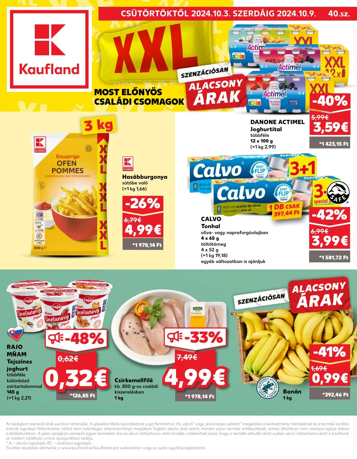 Kaufland akciós újság Losonc Rozsnyo Toketerebes Nagykurtos 10.03–10.09