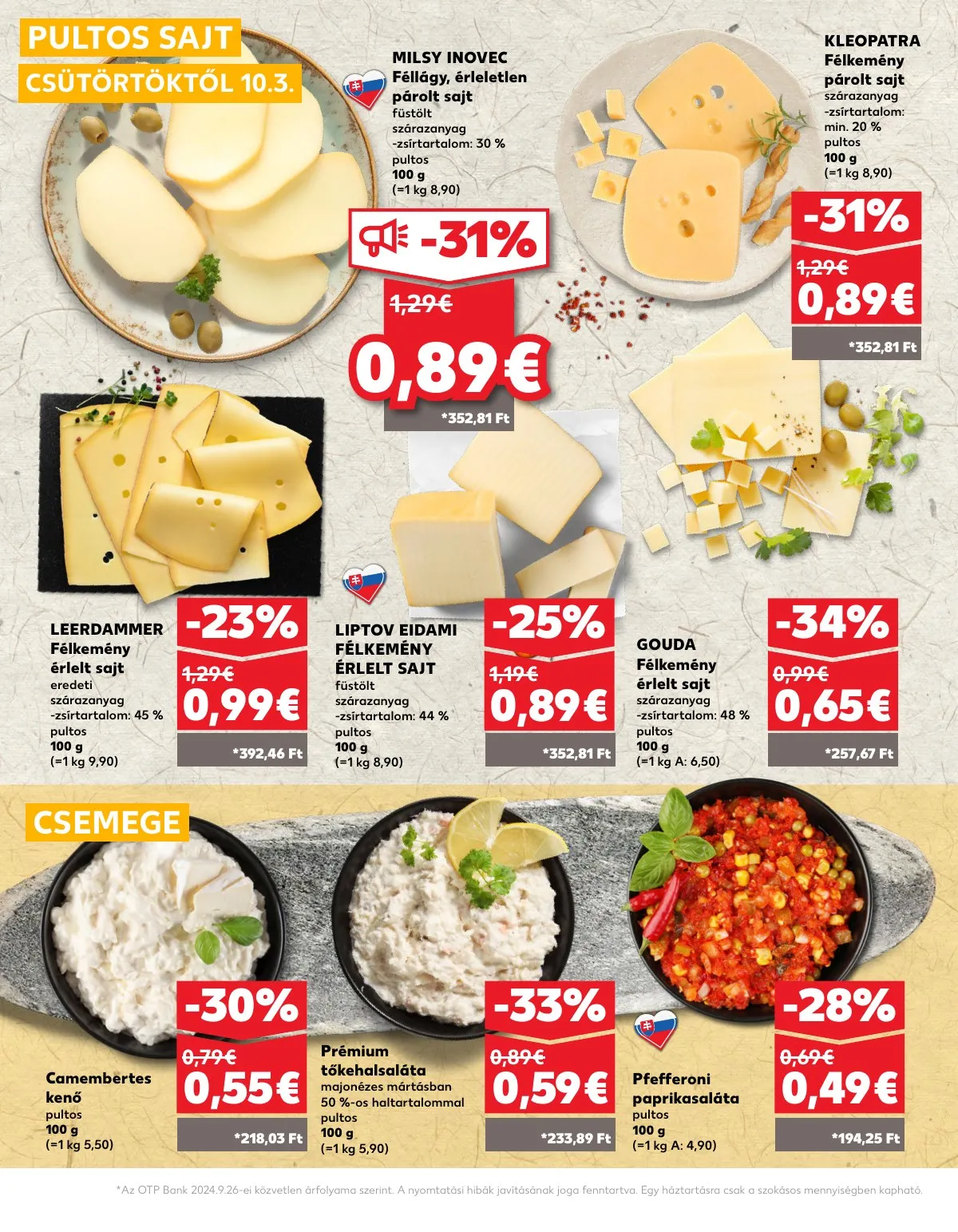 Kaufland akciós újság Losonc Rozsnyo Toketerebes Nagykurtos 10.03–10.09 – 10. oldal