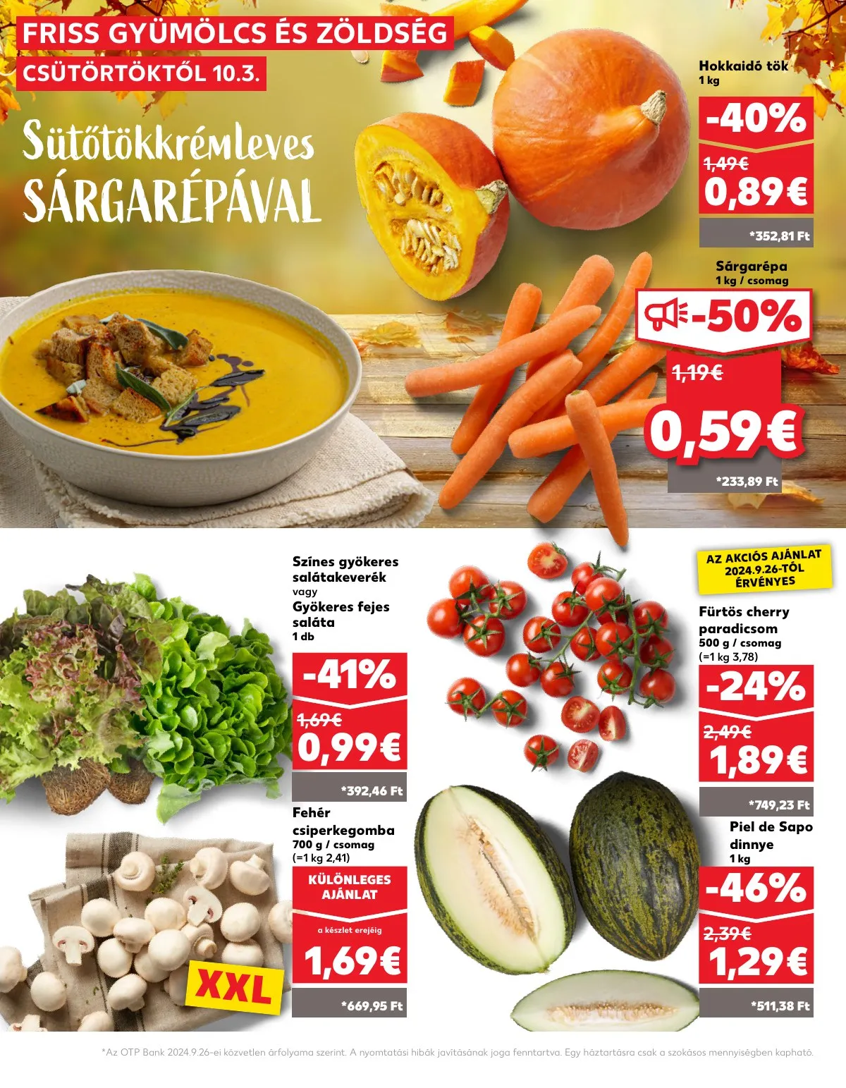 Kaufland akciós újság Losonc Rozsnyo Toketerebes Nagykurtos 10.03–10.09 – 4. oldal