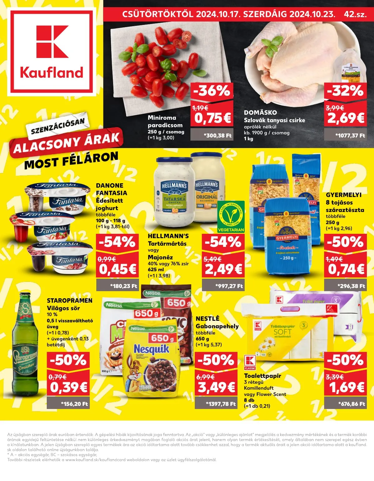 Kaufland akciós újság Losonc Rozsnyo Toketerebes Nagykurtos 10.17–10.23