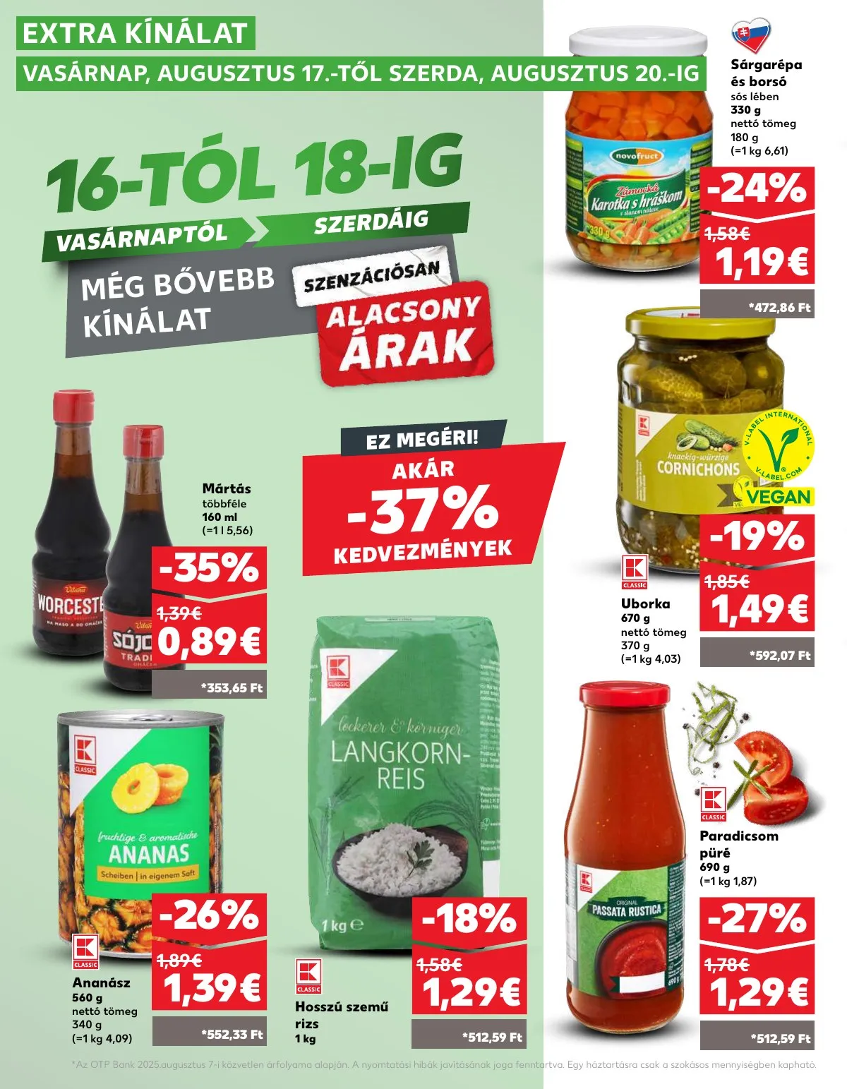 Kaufland akciós újság Losonc Rozsnyo Toketerebes Nagykurtos 08.14–08.20 – 38. oldal