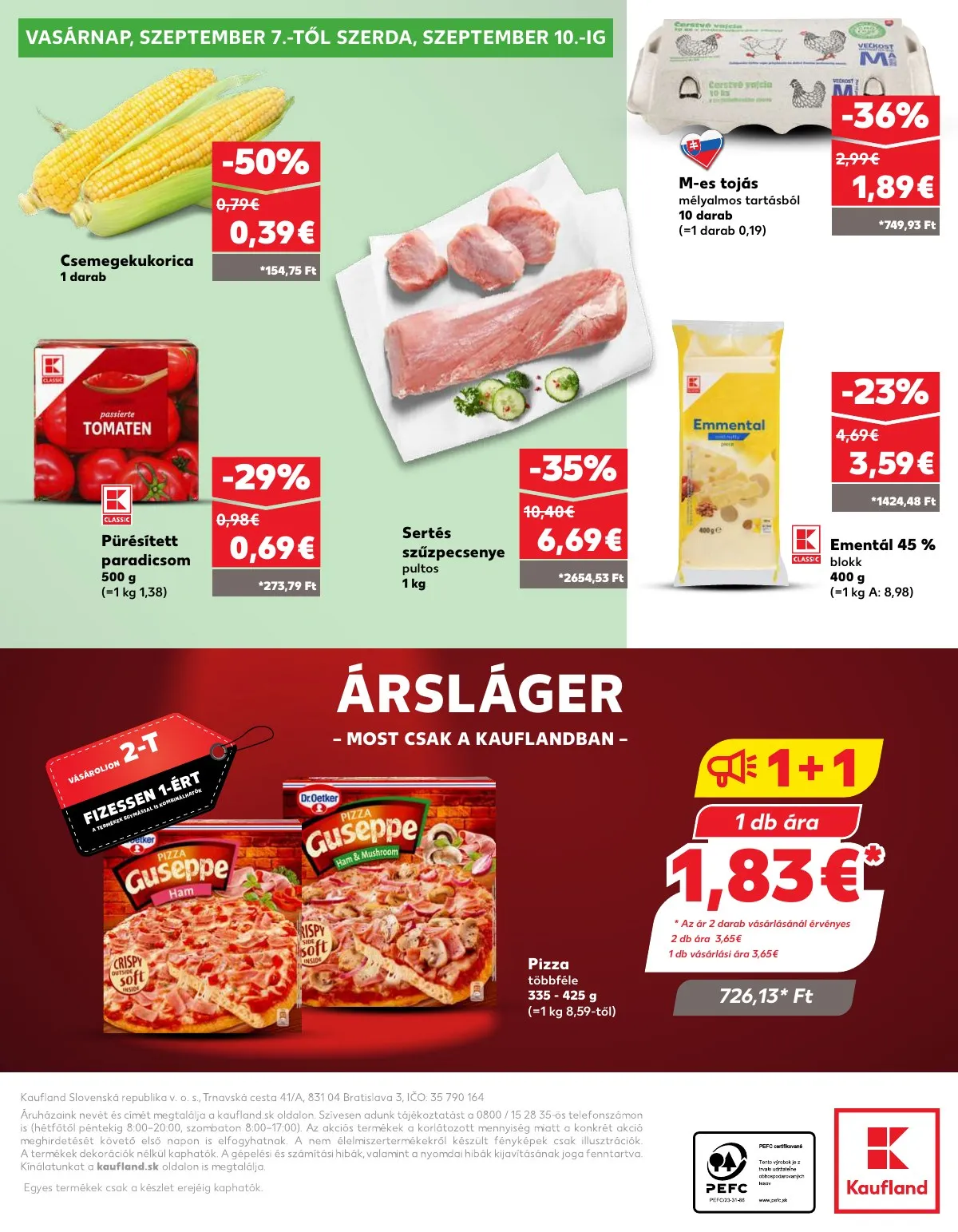 Kaufland akciós újság Losonc Rozsnyo Toketerebes Nagykurtos 09.04–09.10 – 40. oldal