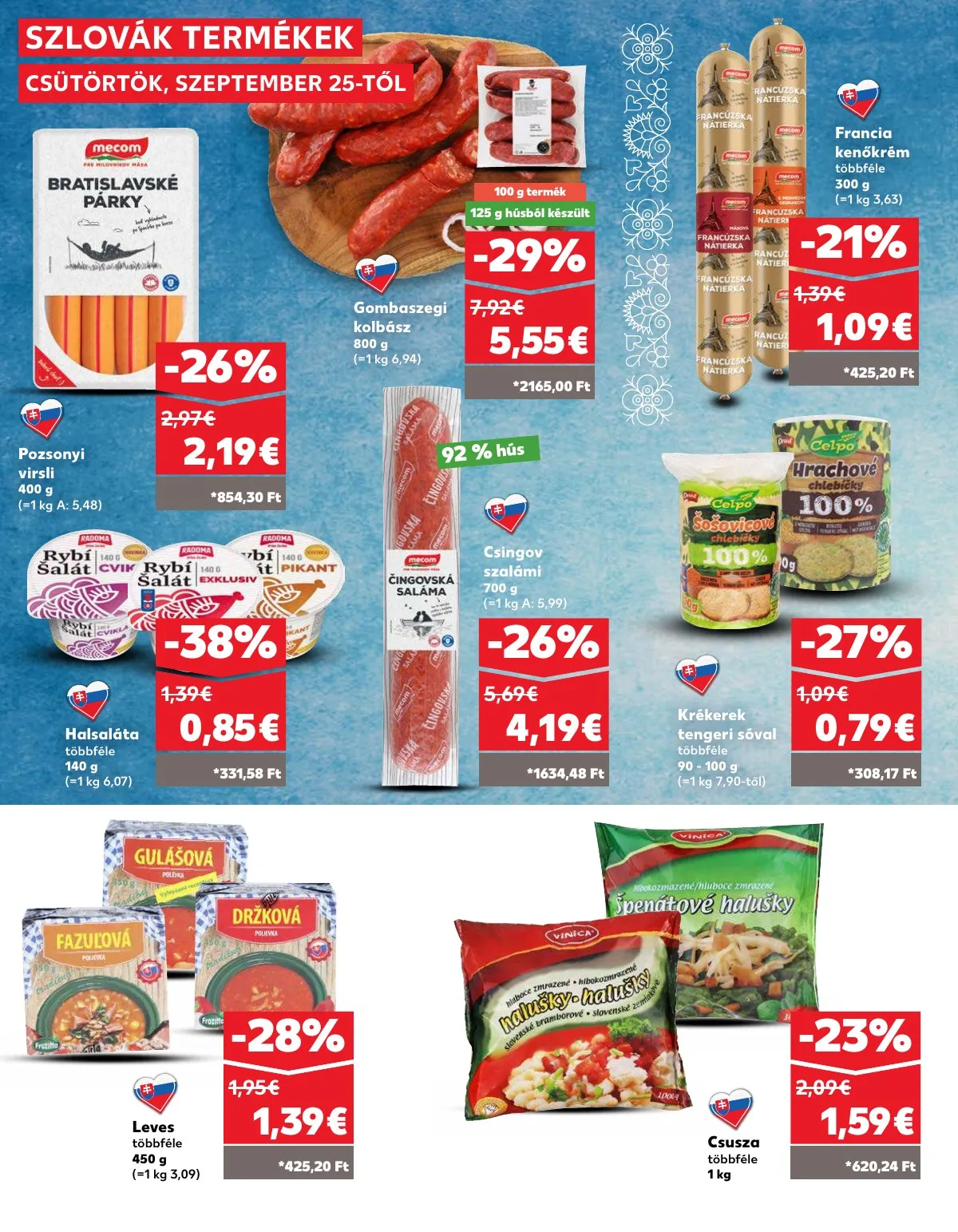 Kaufland akciós újság Losonc Rozsnyo Toketerebes Nagykurtos 09.25–10.01 – 18. oldal
