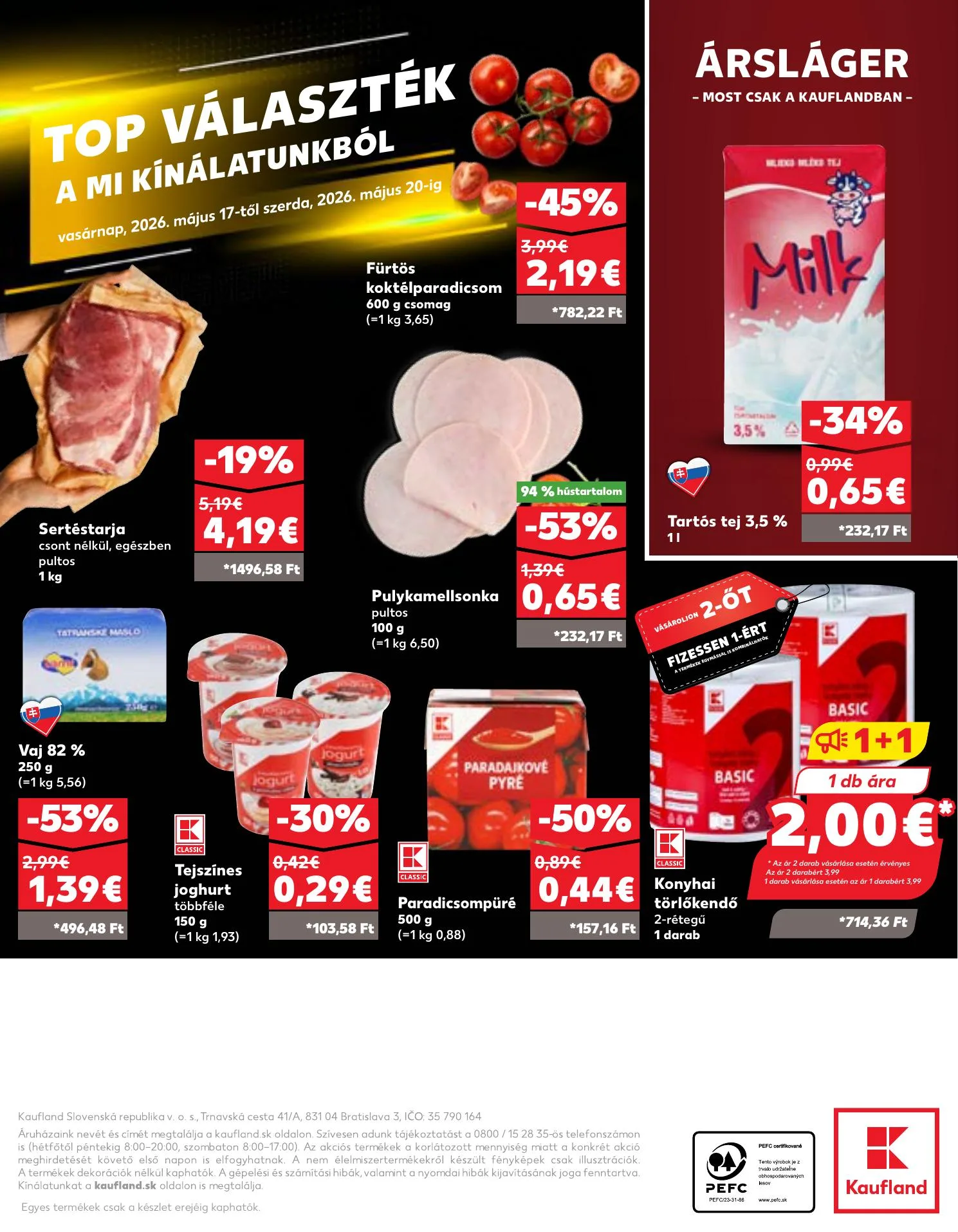 Kaufland akciós újság Losonc Rozsnyo Toketerebes Nagykurtos 05.14–05.20 – 34. oldal