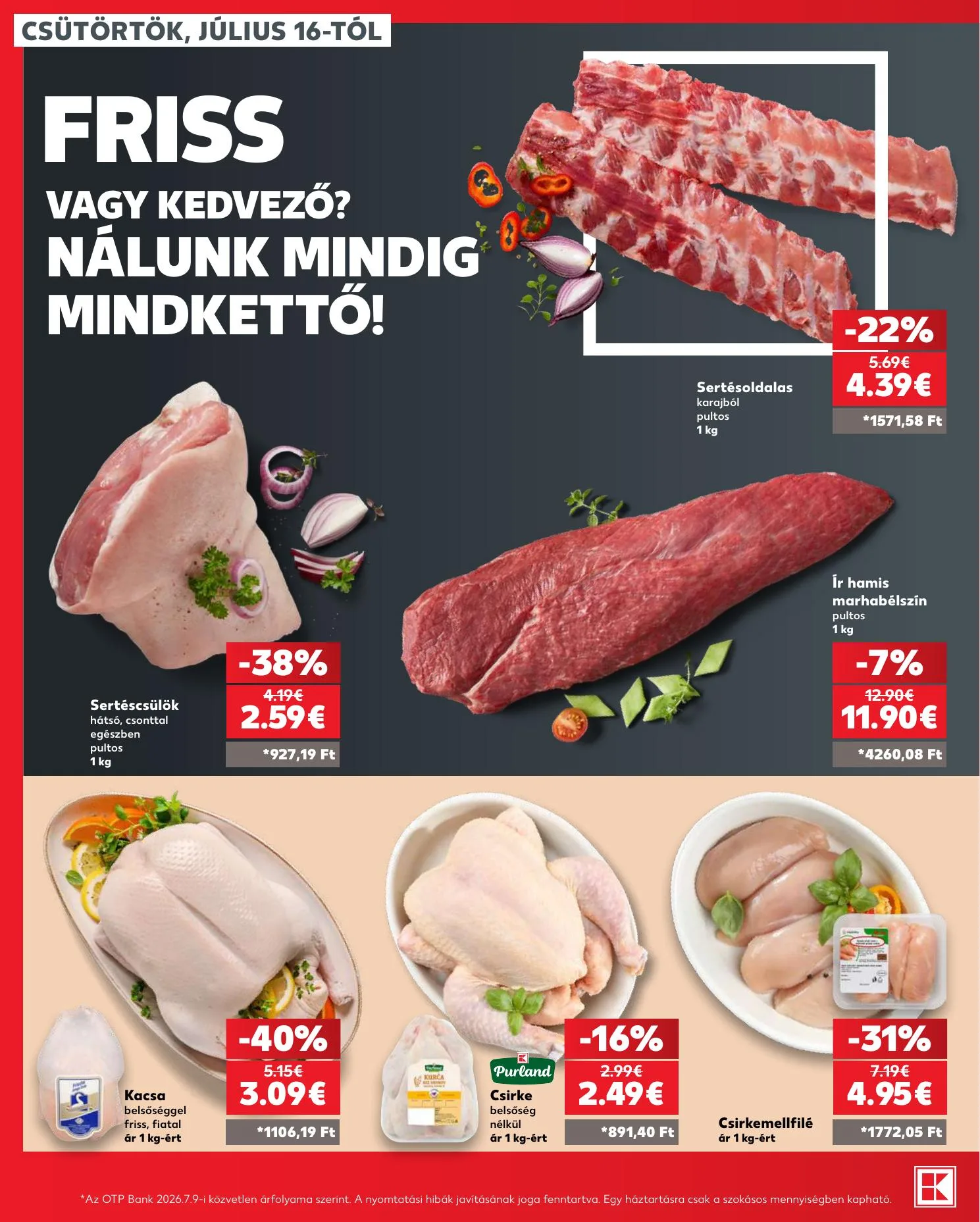 Kaufland akciós újság Losonc Rozsnyo Toketerebes Nagykurtos 07.16–07.22 – 12. oldal