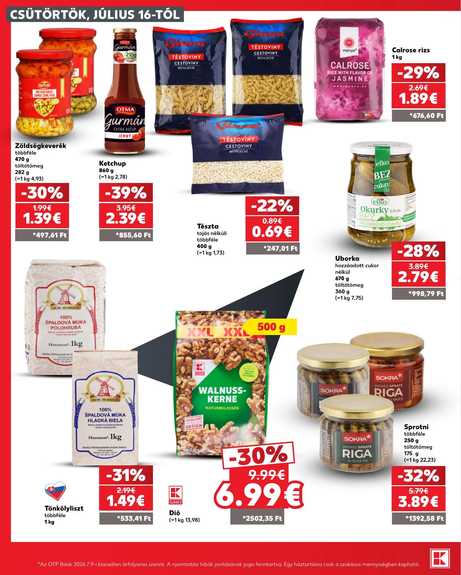 Kaufland akciós újság Losonc Rozsnyo Toketerebes Nagykurtos 07.16–07.22 – 26. oldal