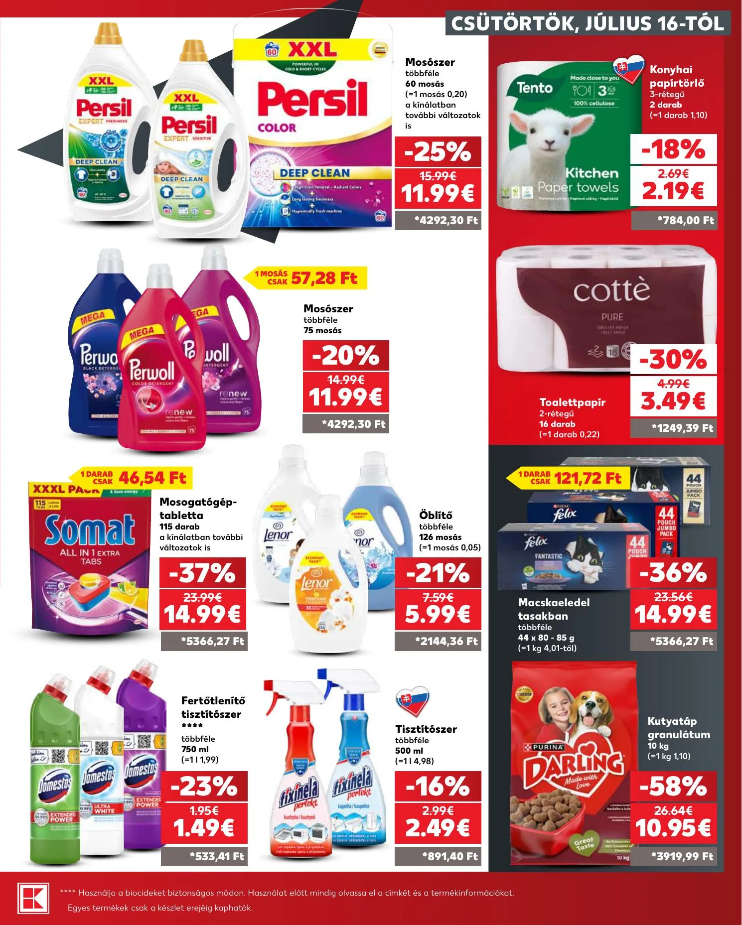 Kaufland akciós újság Losonc Rozsnyo Toketerebes Nagykurtos 07.16–07.22 – 31. oldal