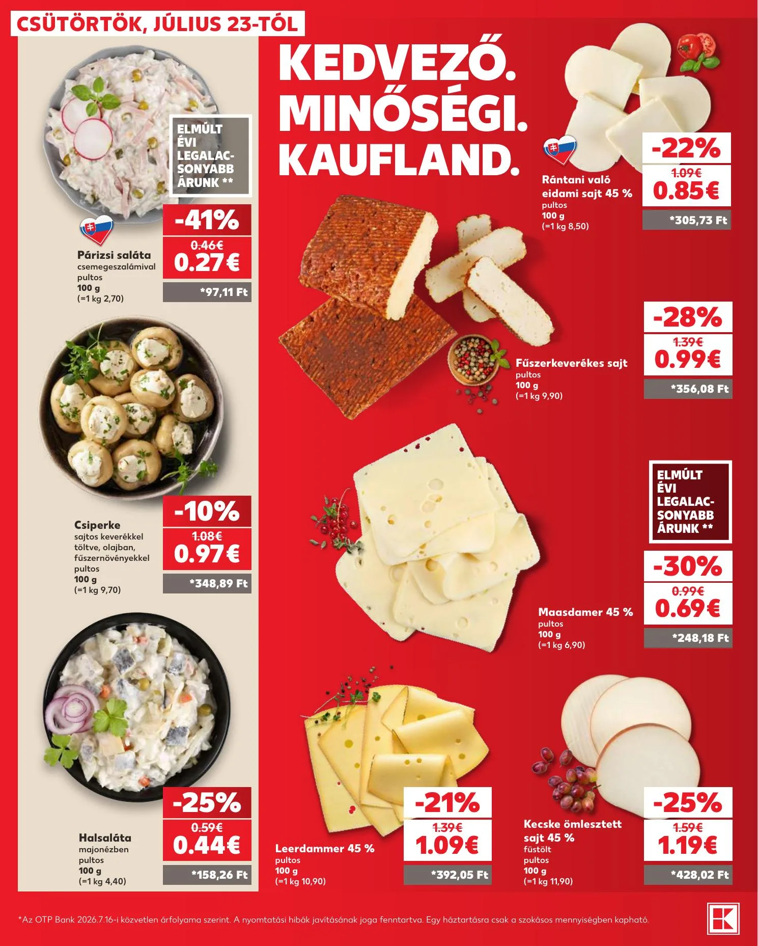 Kaufland akciós újság Losonc Rozsnyo Toketerebes Nagykurtos 07.23–07.29 – 10. oldal
