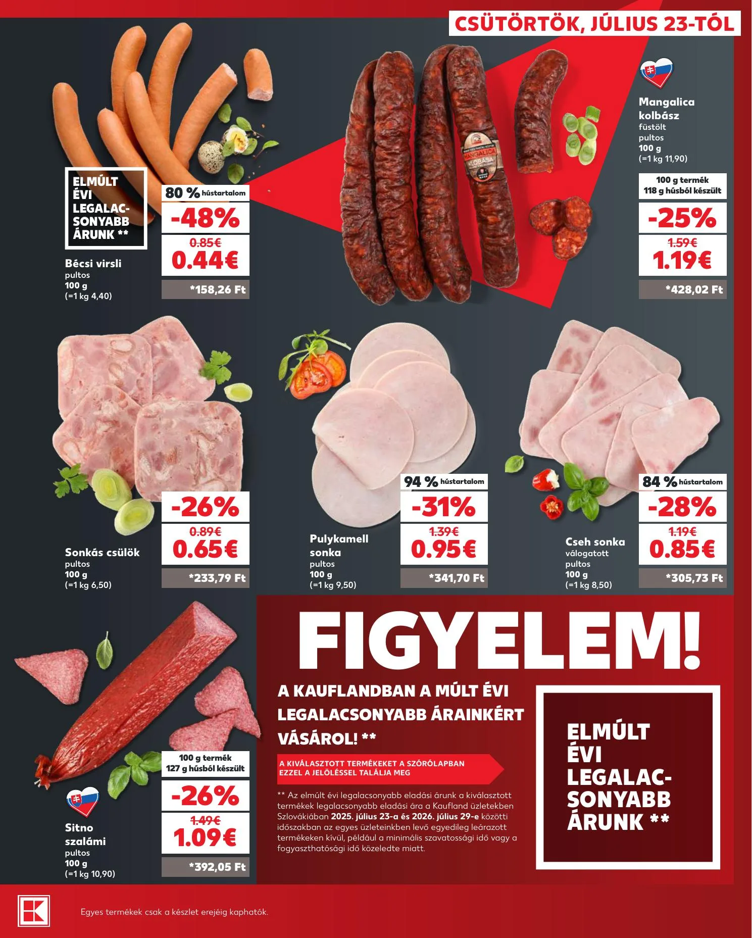Kaufland akciós újság Losonc Rozsnyo Toketerebes Nagykurtos 07.23–07.29 – 11. oldal