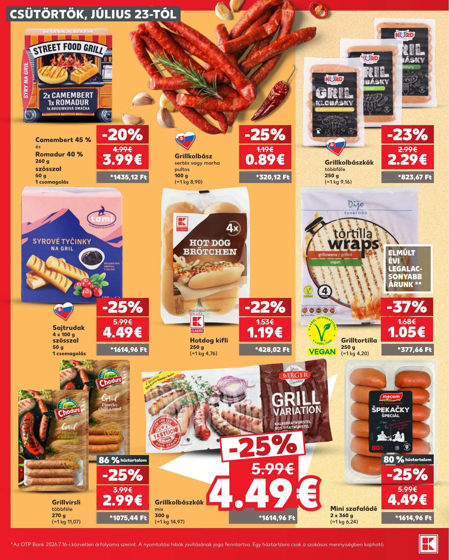 Kaufland akciós újság Losonc Rozsnyo Toketerebes Nagykurtos 07.23–07.29 – 20. oldal