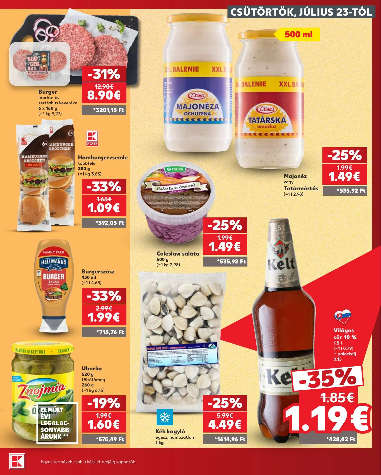 Kaufland akciós újság Losonc Rozsnyo Toketerebes Nagykurtos 07.23–07.29 – 21. oldal