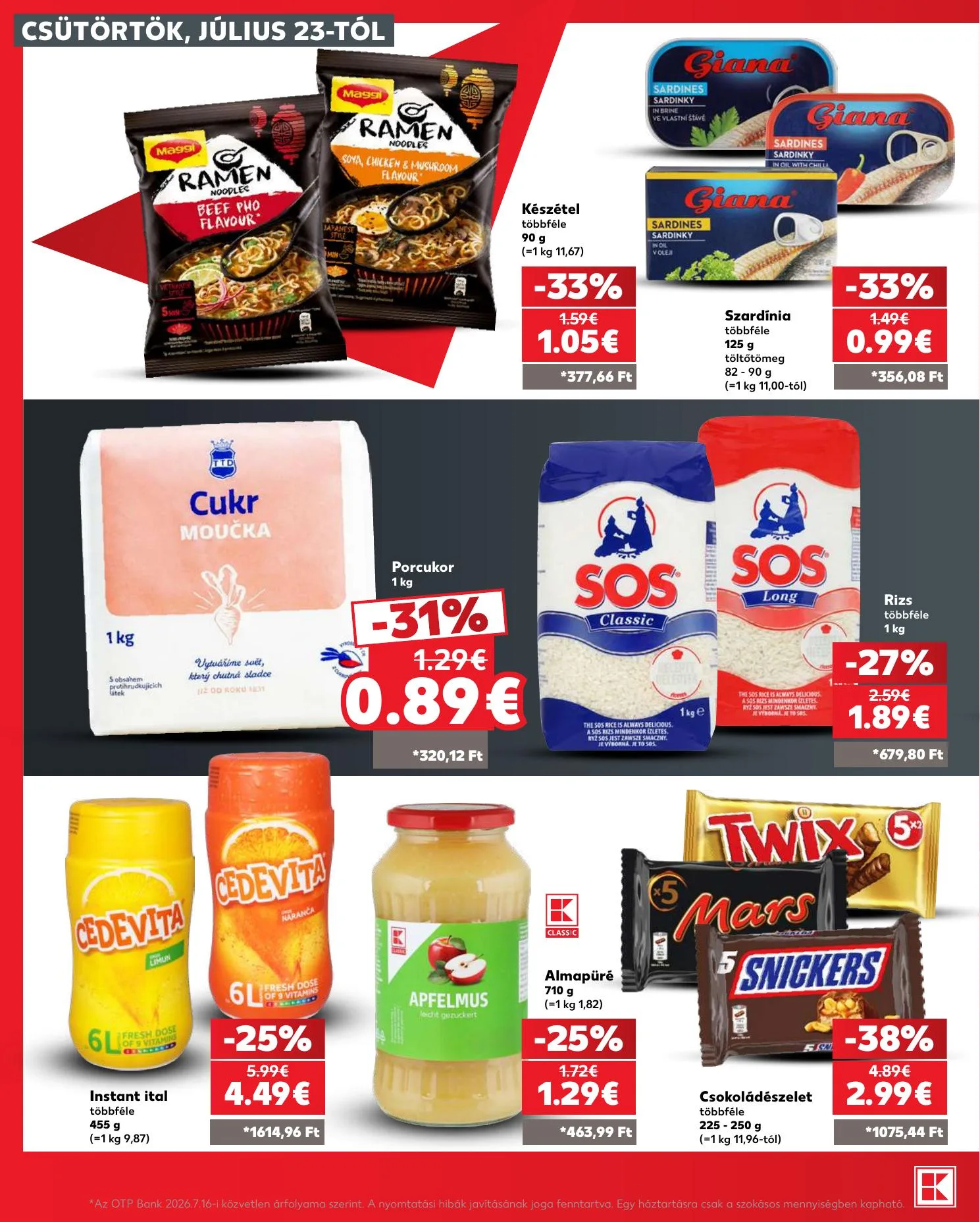 Kaufland akciós újság Losonc Rozsnyo Toketerebes Nagykurtos 07.23–07.29 – 24. oldal