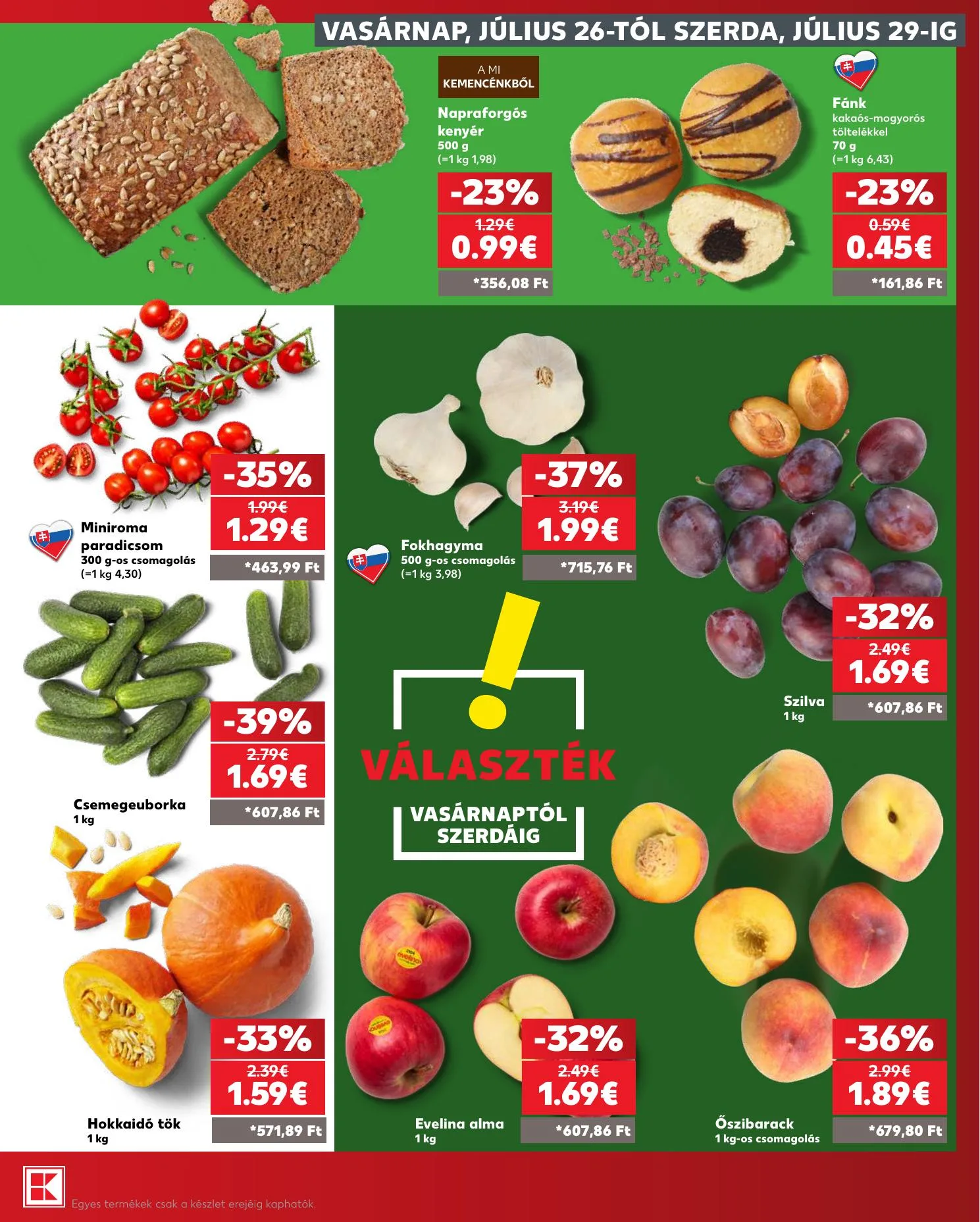 Kaufland akciós újság Losonc Rozsnyo Toketerebes Nagykurtos 07.23–07.29 – 31. oldal