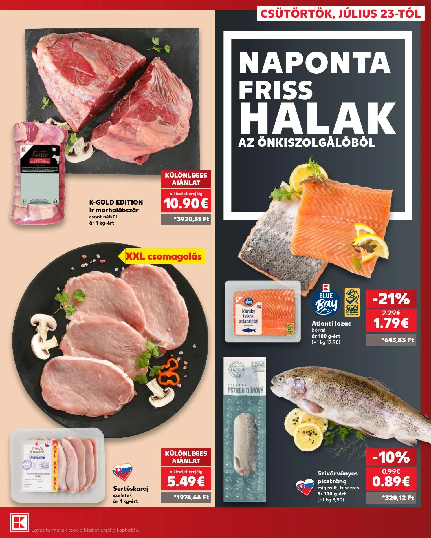 Kaufland akciós újság Losonc Rozsnyo Toketerebes Nagykurtos 07.23–07.29 – 9. oldal