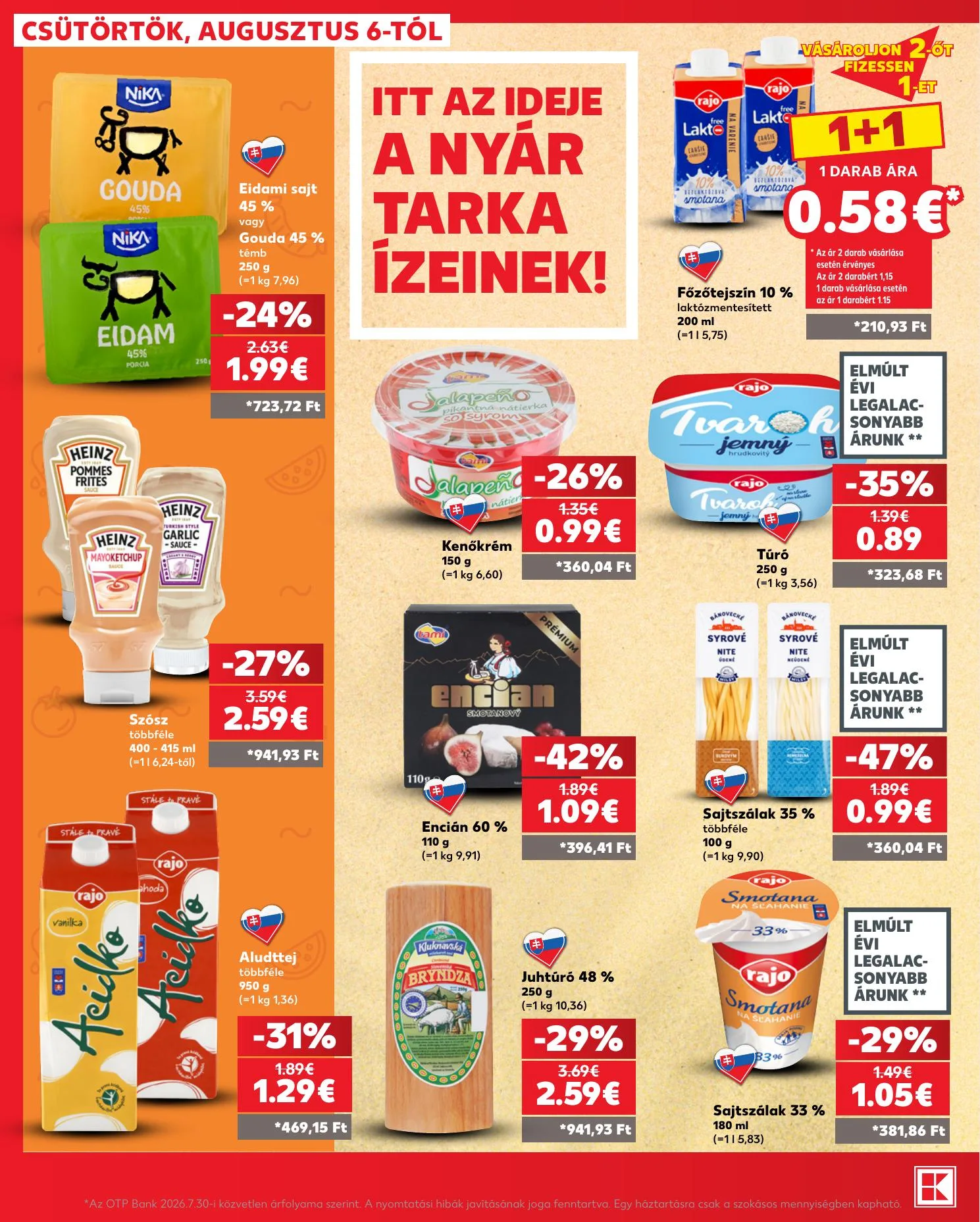 Kaufland akciós újság Losonc Rozsnyo Toketerebes Nagykurtos 08.06–08.12 – 12. oldal