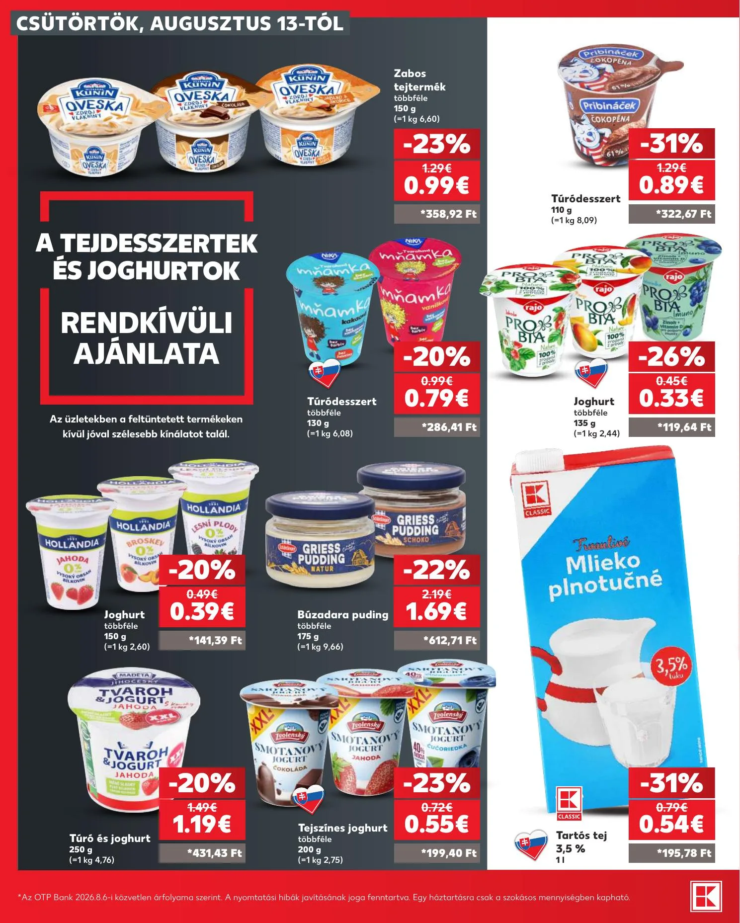 Kaufland akciós újság Losonc Rozsnyo Toketerebes Nagykurtos 08.13–08.19 – 18. oldal