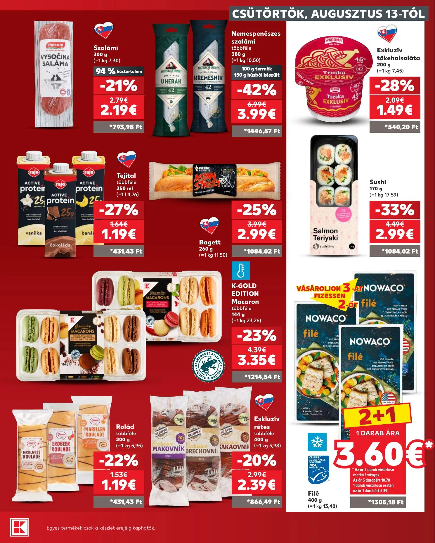 Kaufland akciós újság Losonc Rozsnyo Toketerebes Nagykurtos 08.13–08.19 – 19. oldal