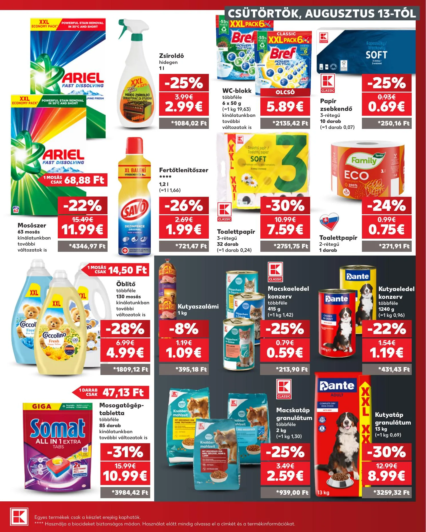Kaufland akciós újság Losonc Rozsnyo Toketerebes Nagykurtos 08.13–08.19 – 29. oldal