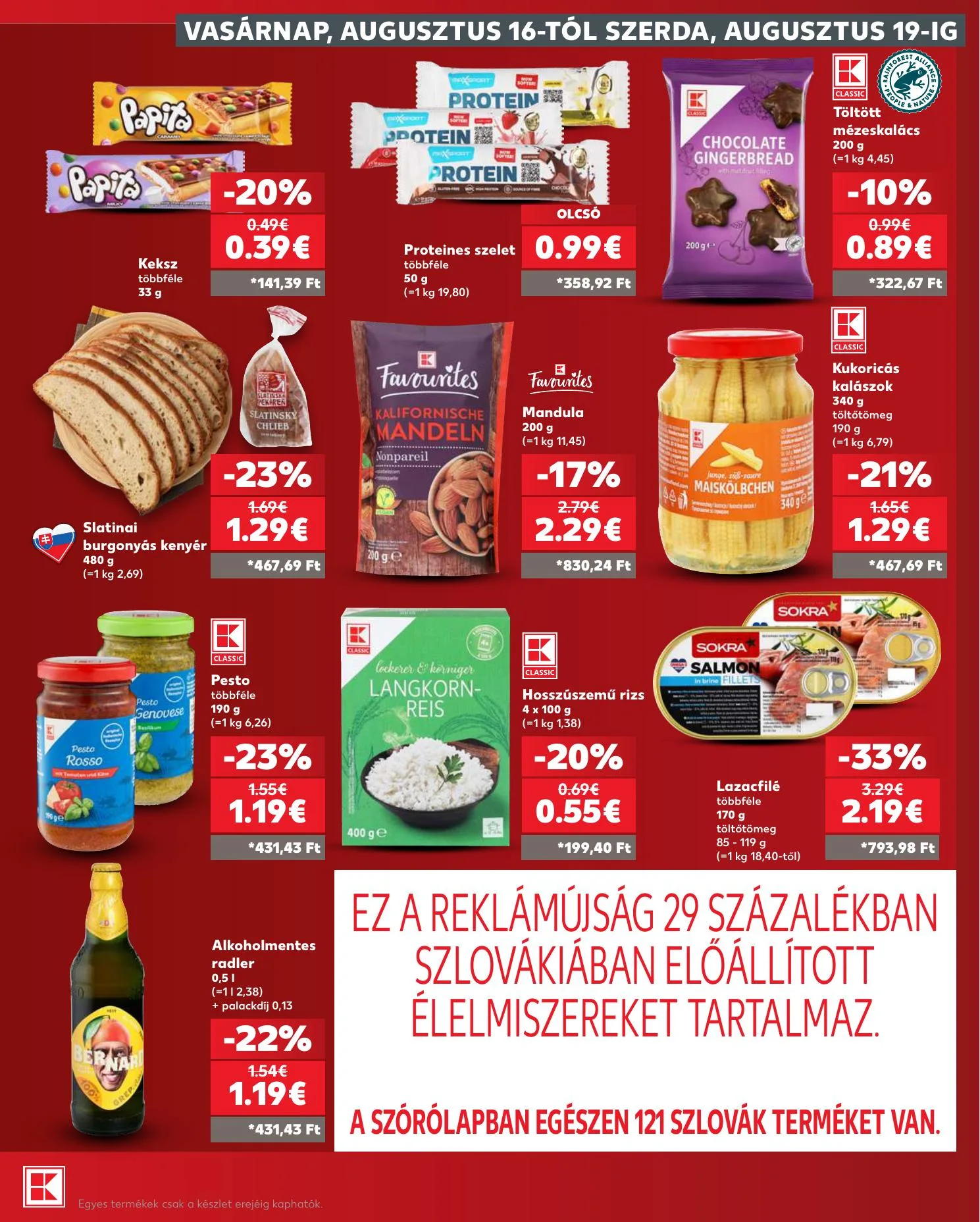 Kaufland akciós újság Losonc Rozsnyo Toketerebes Nagykurtos 08.13–08.19 – 33. oldal