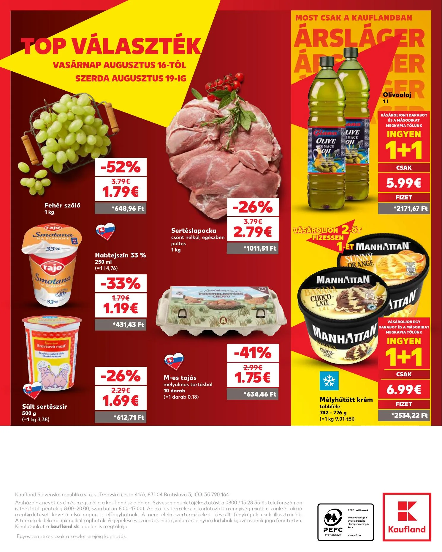 Kaufland akciós újság Losonc Rozsnyo Toketerebes Nagykurtos 08.13–08.19 – 34. oldal