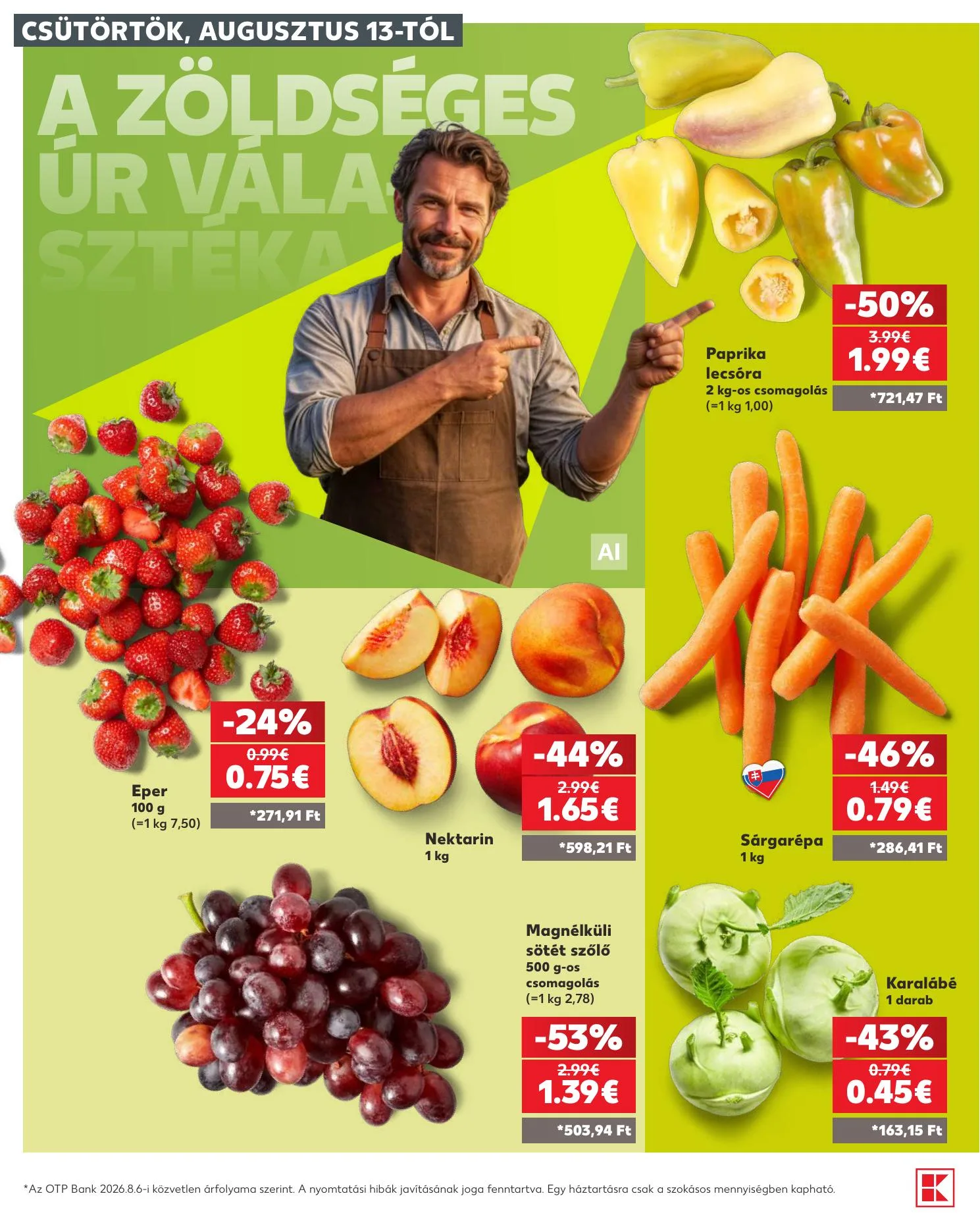 Kaufland akciós újság Losonc Rozsnyo Toketerebes Nagykurtos 08.13–08.19 – 4. oldal