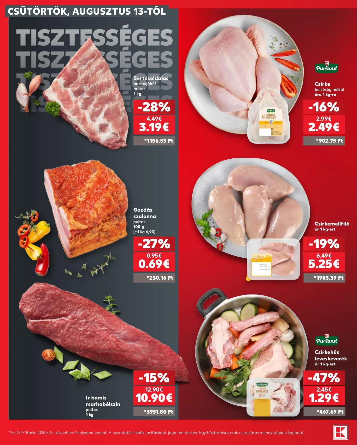 Kaufland akciós újság Losonc Rozsnyo Toketerebes Nagykurtos 08.13–08.19 – 8. oldal