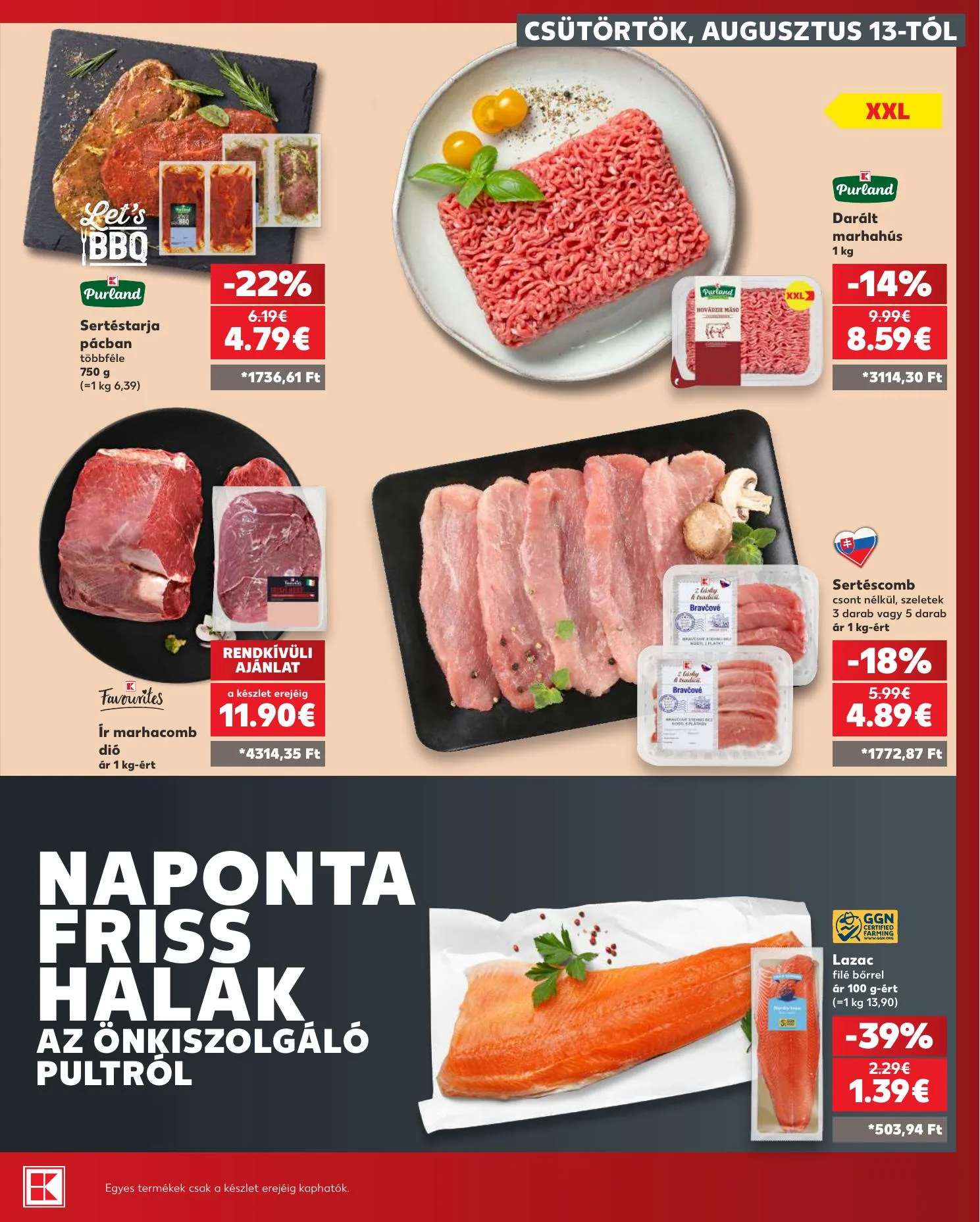 Kaufland akciós újság Losonc Rozsnyo Toketerebes Nagykurtos 08.13–08.19 – 9. oldal