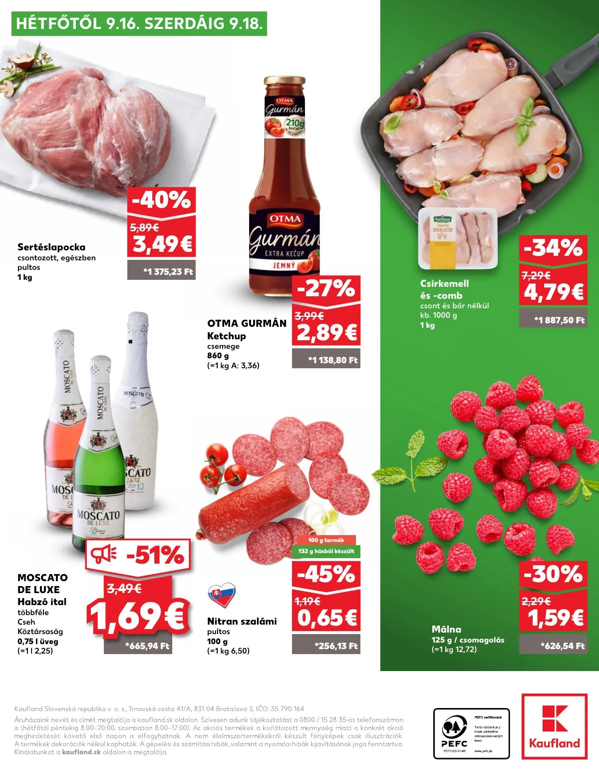 Kaufland akciós újság Pozsony Komarom 09.12–09.18 – 38. oldal