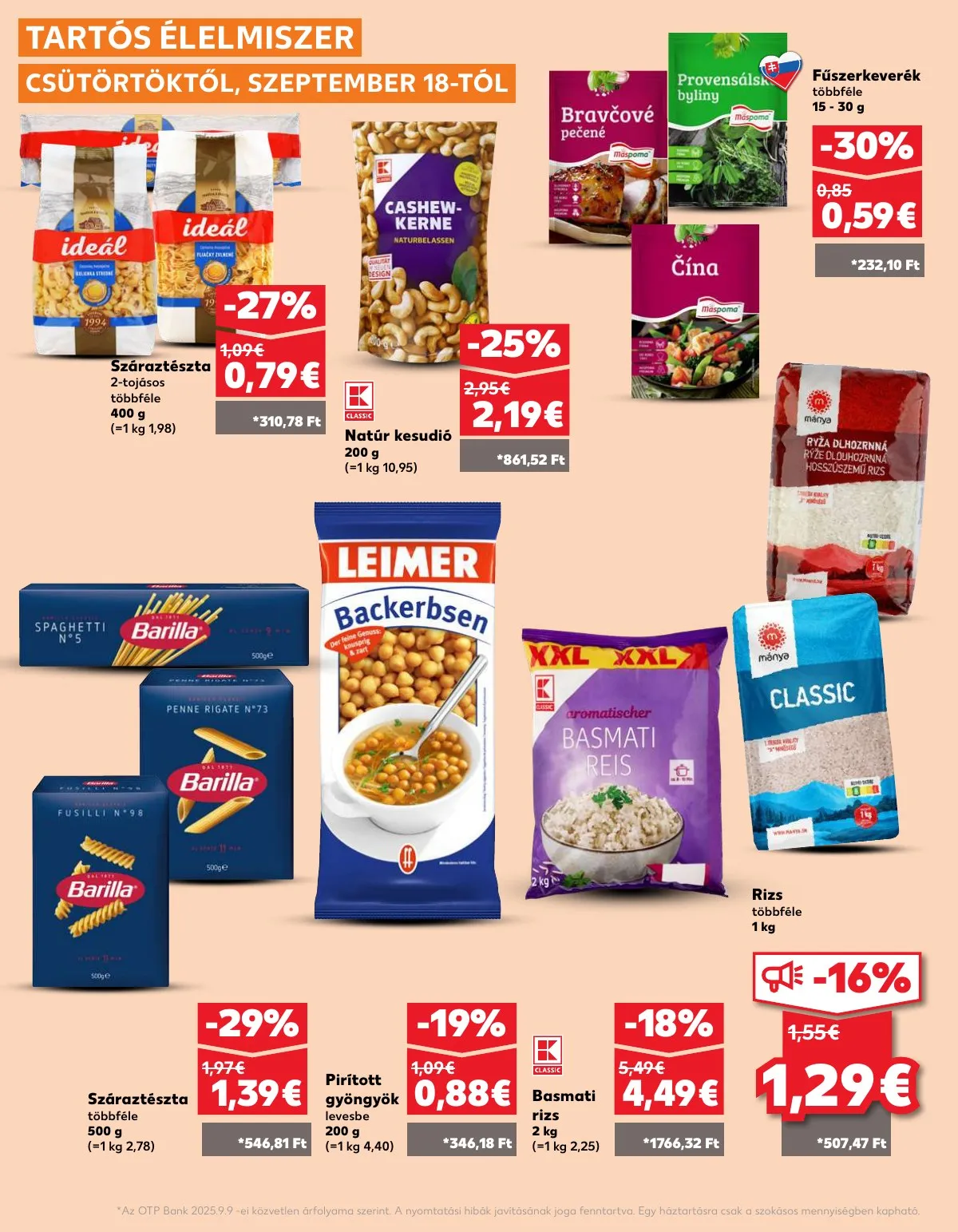 Kaufland akciós újság Pozsony Komarom 09.18–09.24 – 26. oldal
